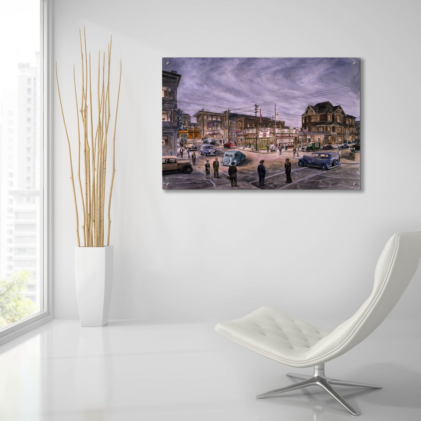 Epic Art 'A Night On Bunker Hill' by Stanton Manolakas, Acrylic Glass Wall Art,36x24