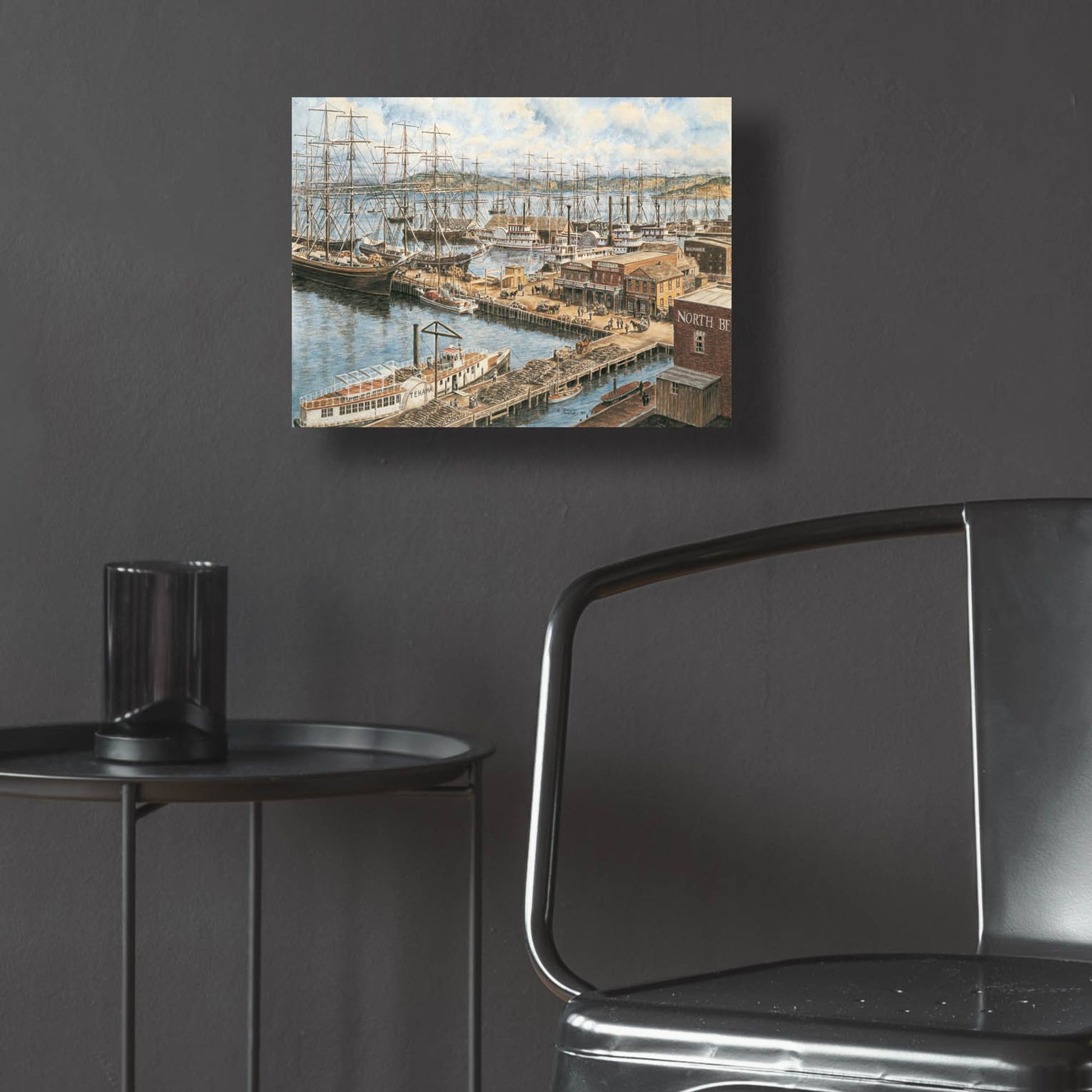 Epic Art 'The Vallejo St. Wharf' by Stanton Manolakas, Acrylic Glass Wall Art,16x12