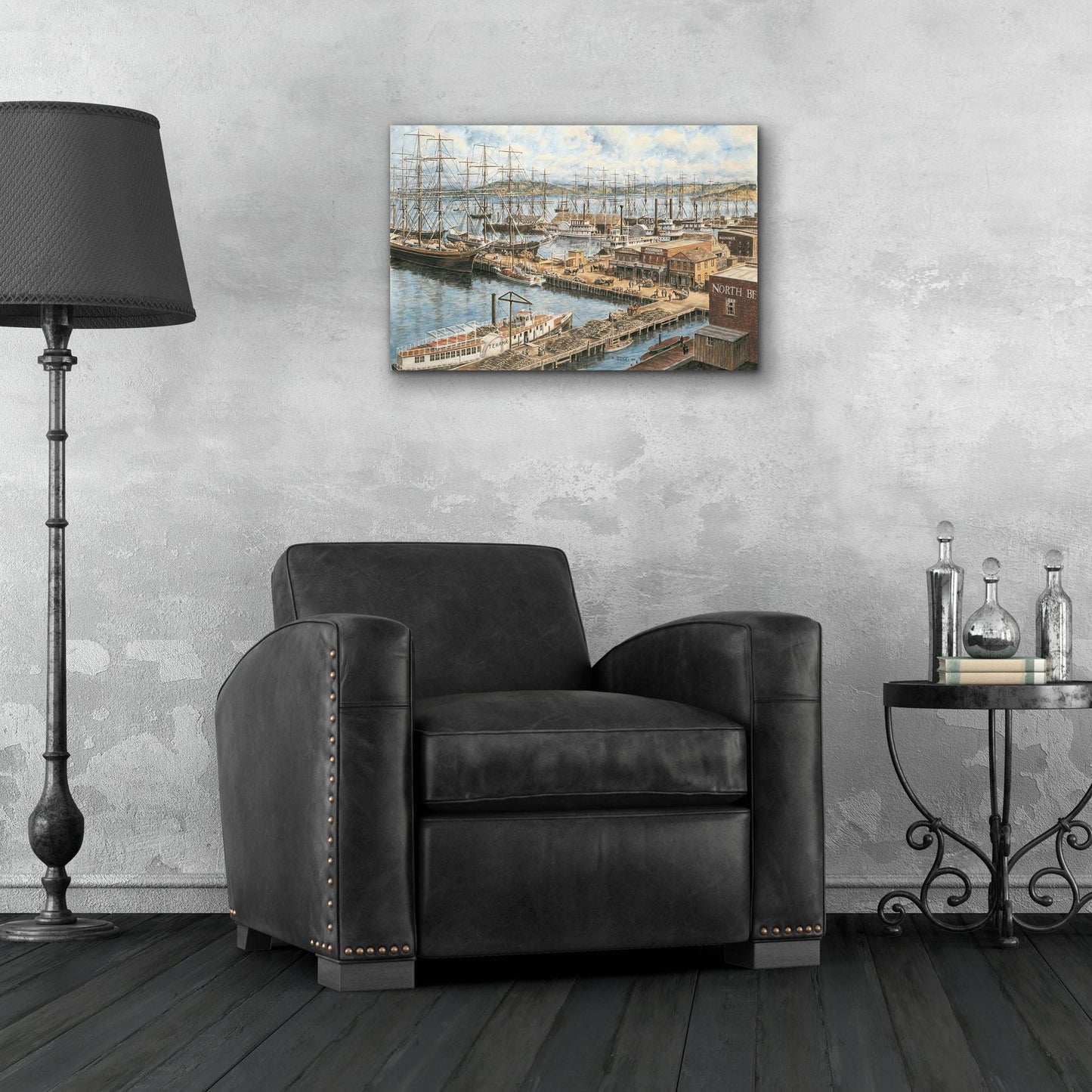 Epic Art 'The Vallejo St. Wharf' by Stanton Manolakas, Acrylic Glass Wall Art,24x16