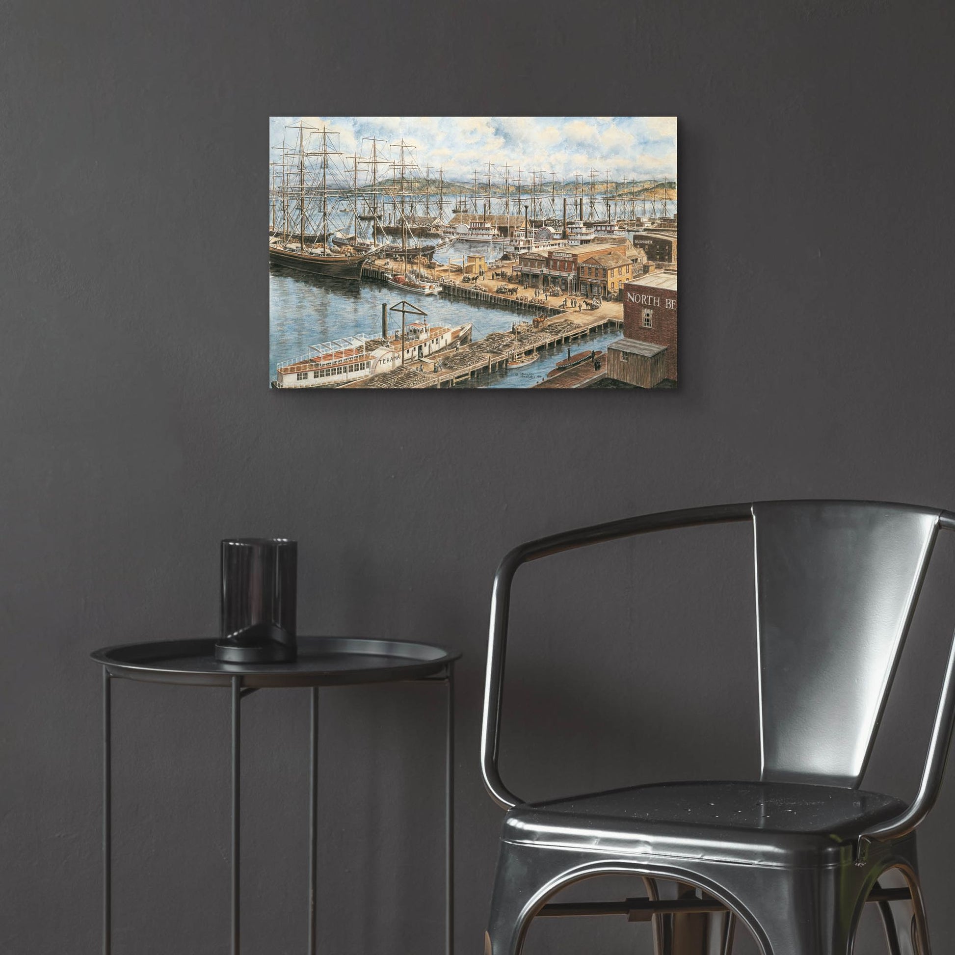 Epic Art 'The Vallejo St. Wharf' by Stanton Manolakas, Acrylic Glass Wall Art,24x16