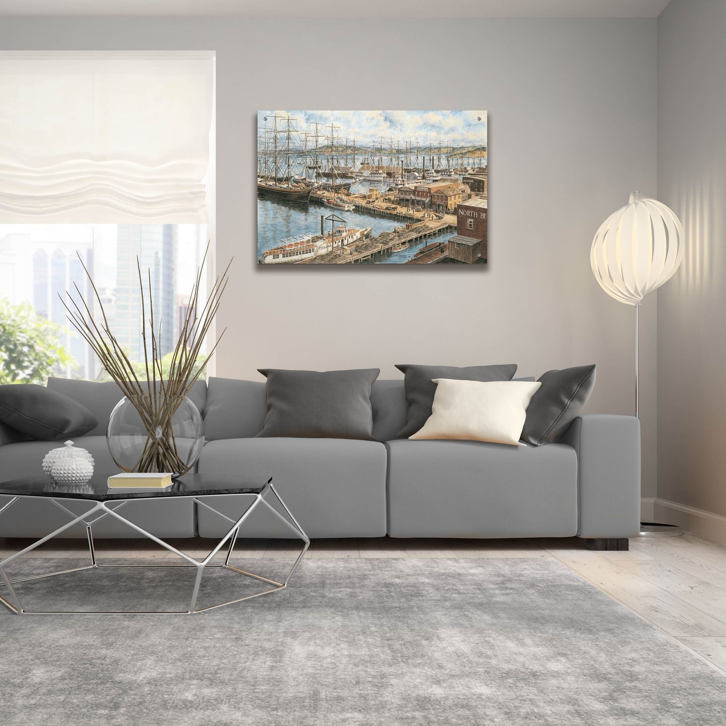 Epic Art 'The Vallejo St. Wharf' by Stanton Manolakas, Acrylic Glass Wall Art,36x24