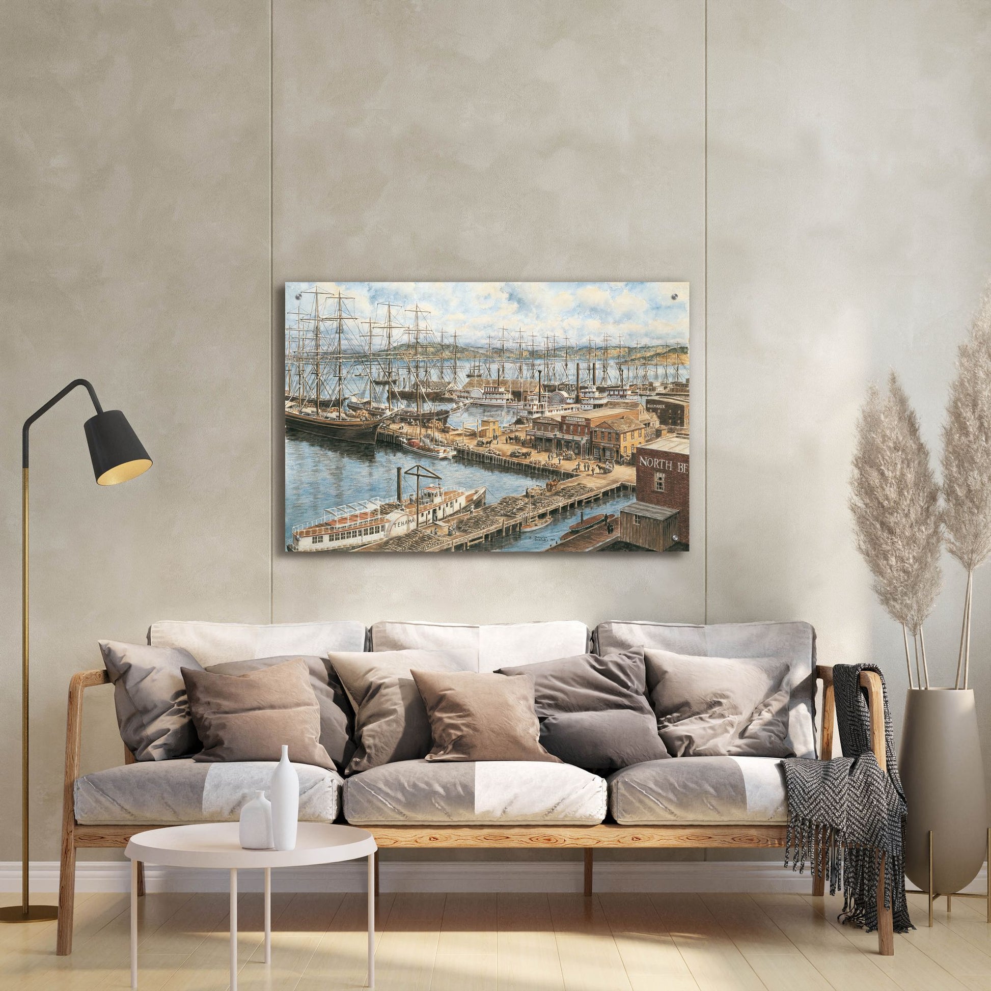 Epic Art 'The Vallejo St. Wharf' by Stanton Manolakas, Acrylic Glass Wall Art,36x24