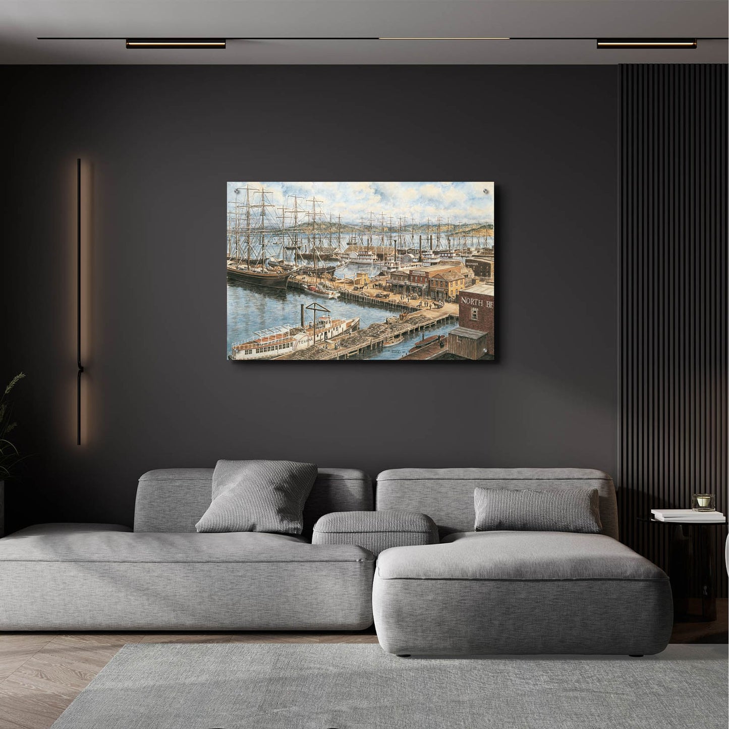 Epic Art 'The Vallejo St. Wharf' by Stanton Manolakas, Acrylic Glass Wall Art,36x24