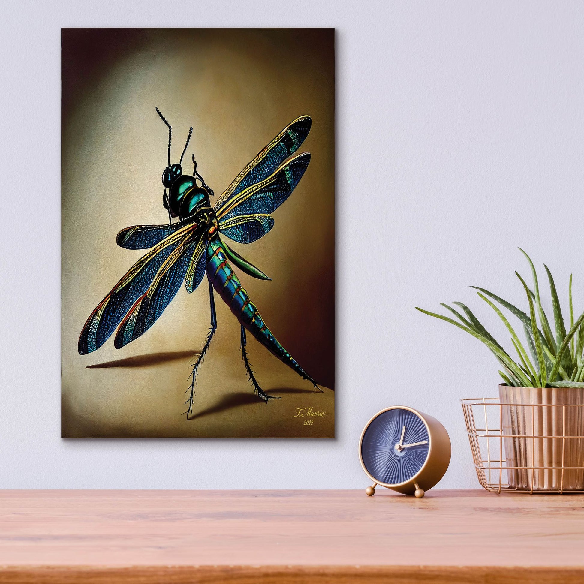 Epic Art 'Dragonfly' by Tanya Mavric, Acrylic Glass Wall Art,12x16