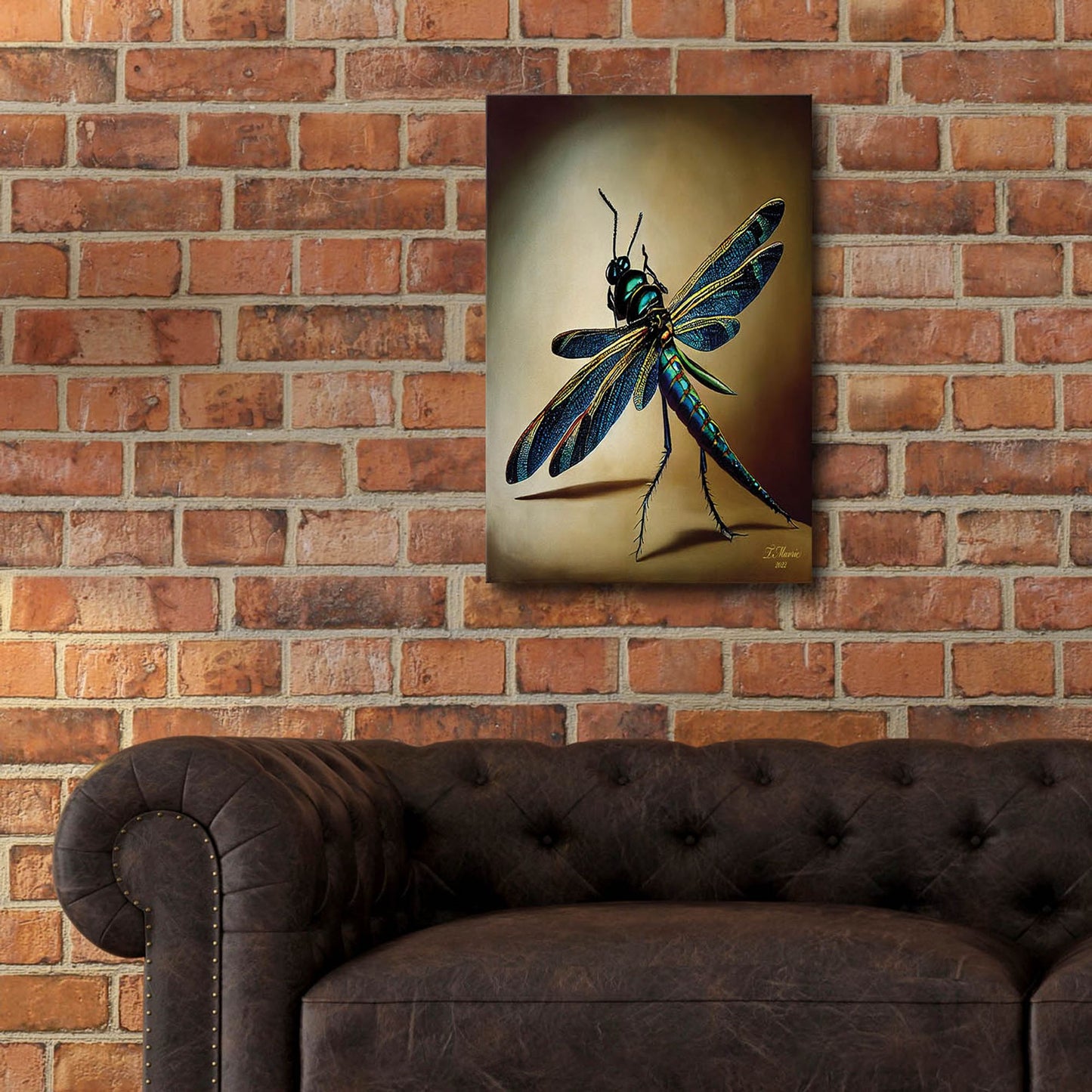 Epic Art 'Dragonfly' by Tanya Mavric, Acrylic Glass Wall Art,16x24