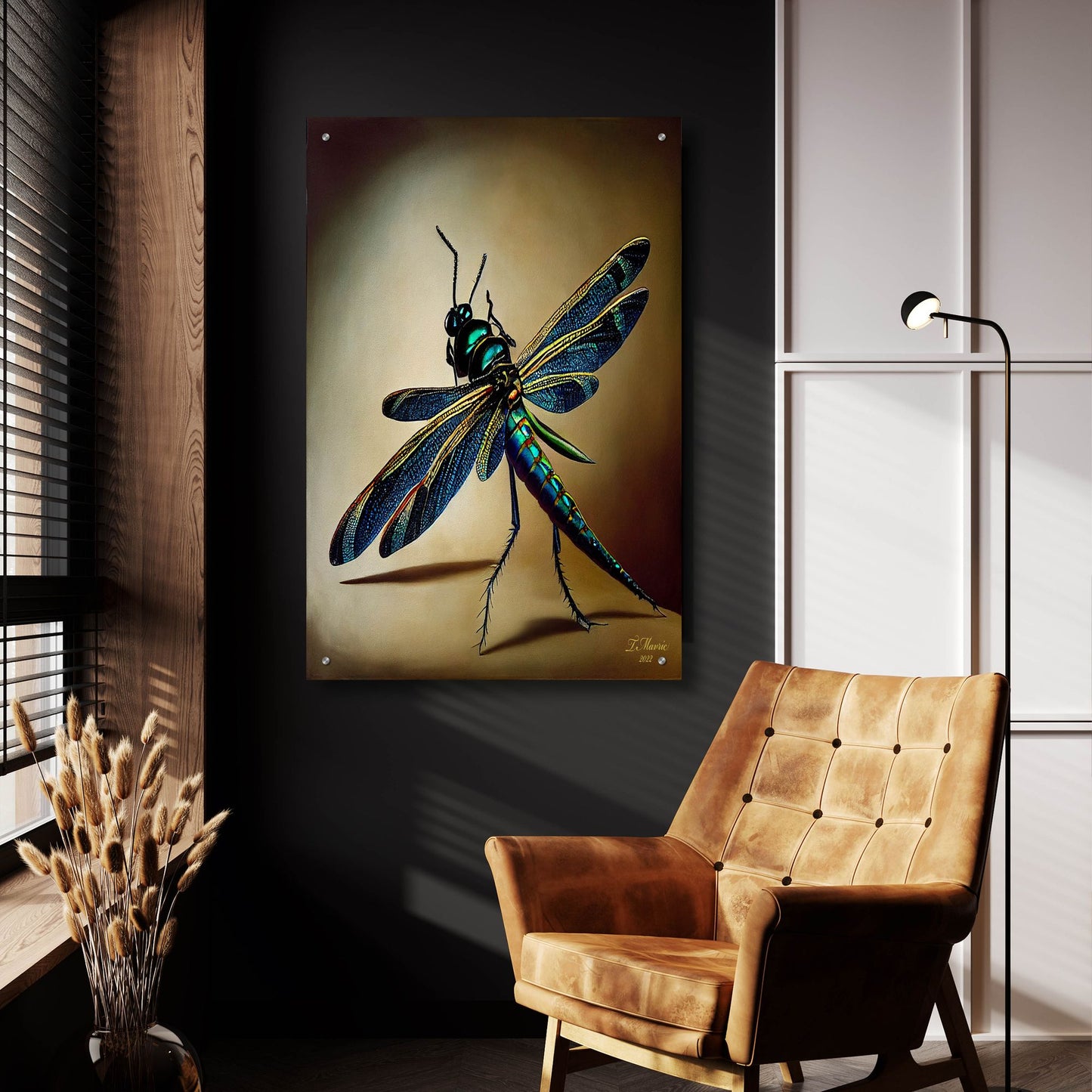 Epic Art 'Dragonfly' by Tanya Mavric, Acrylic Glass Wall Art,24x36