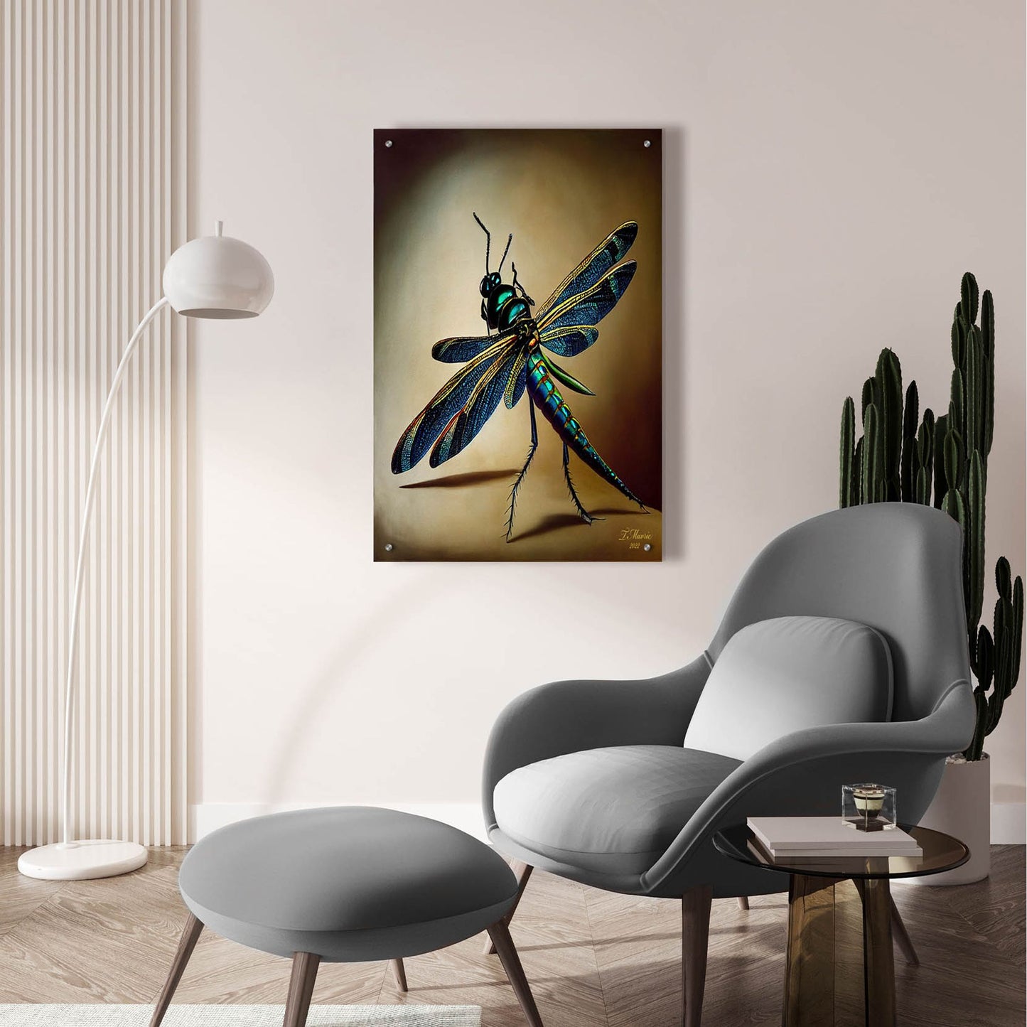 Epic Art 'Dragonfly' by Tanya Mavric, Acrylic Glass Wall Art,24x36