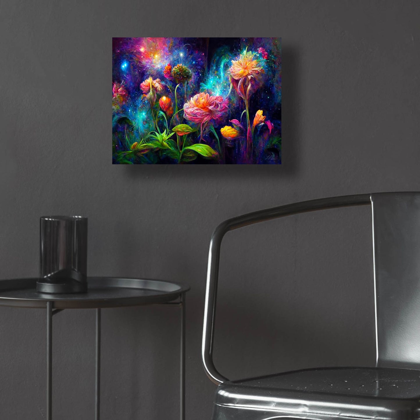 Epic Art 'Flowers of the Universe Color Burst 4' by Tanya Mavric, Acrylic Glass Wall Art,16x12