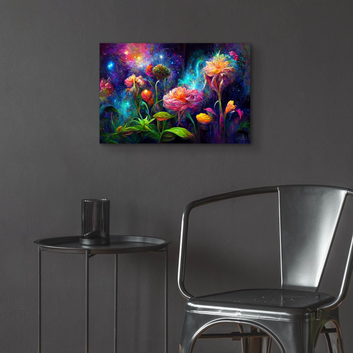 Epic Art 'Flowers of the Universe Color Burst 4' by Tanya Mavric, Acrylic Glass Wall Art,24x16