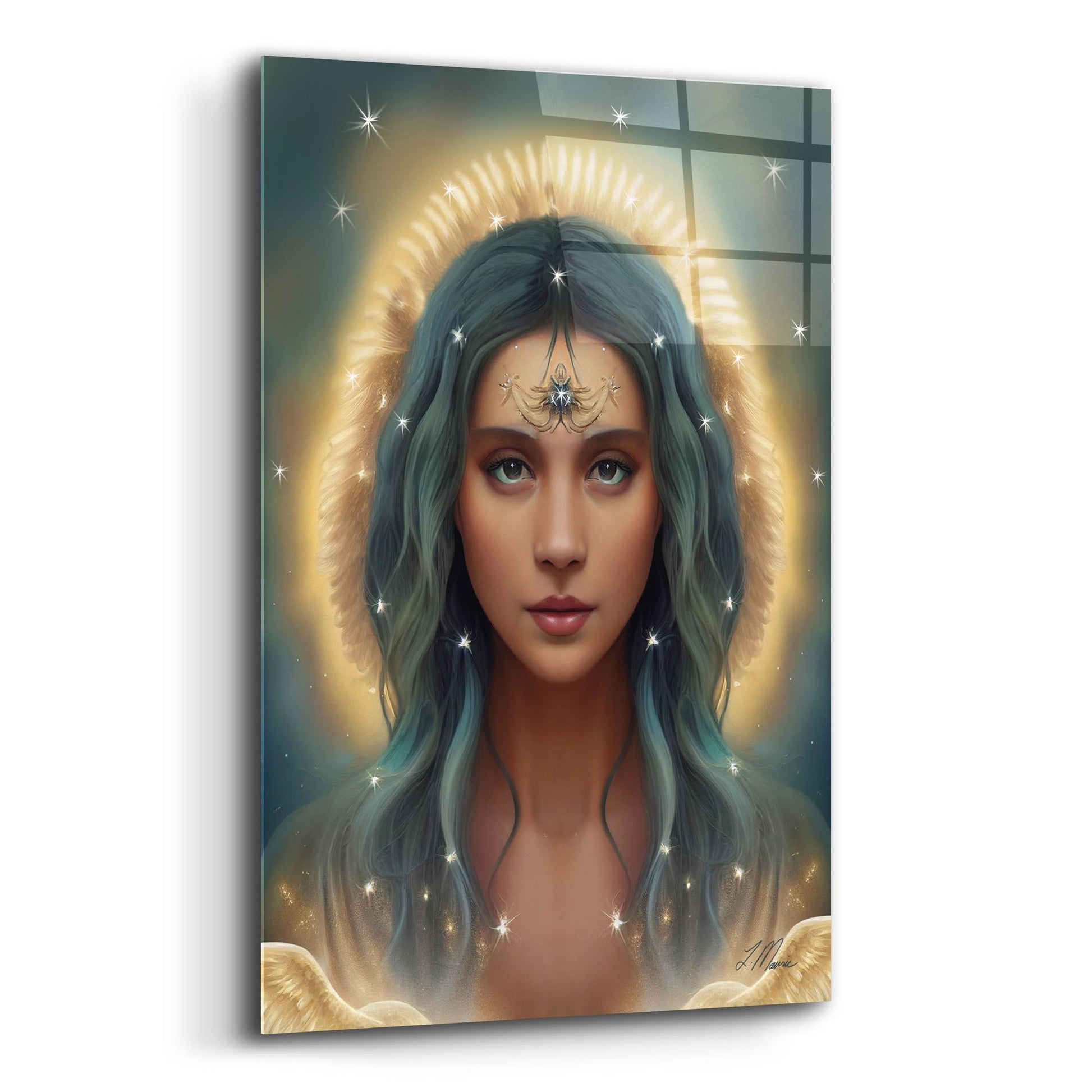 Epic Art 'Guardian of the Sun' by Tanya Mavric, Acrylic Glass Wall Art,12x16