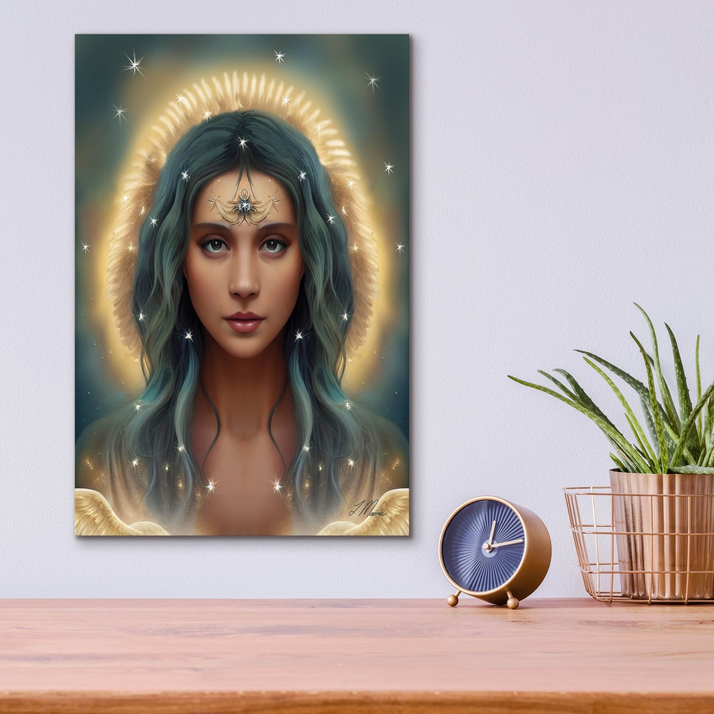 Epic Art 'Guardian of the Sun' by Tanya Mavric, Acrylic Glass Wall Art,12x16