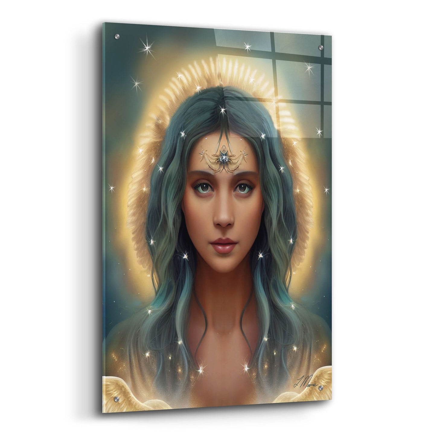 Epic Art 'Guardian of the Sun' by Tanya Mavric, Acrylic Glass Wall Art,24x36