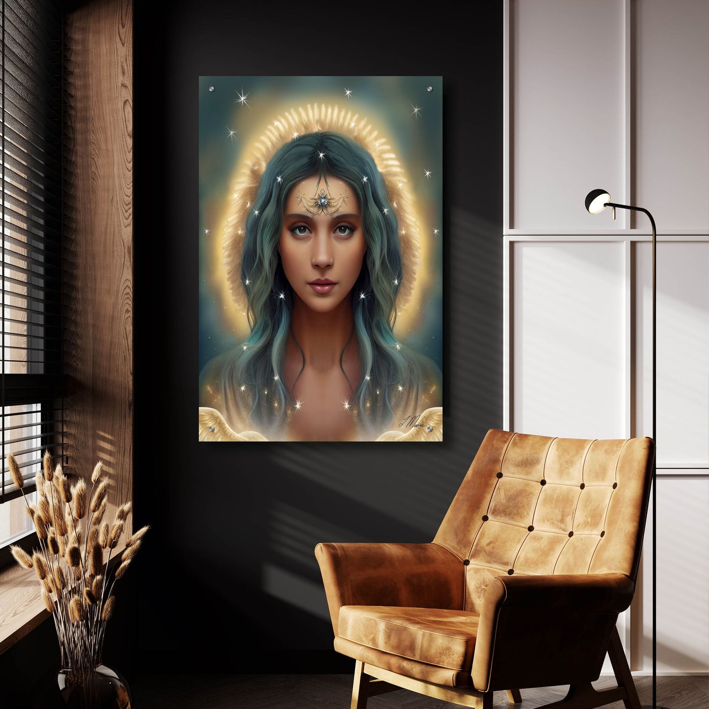 Epic Art 'Guardian of the Sun' by Tanya Mavric, Acrylic Glass Wall Art,24x36