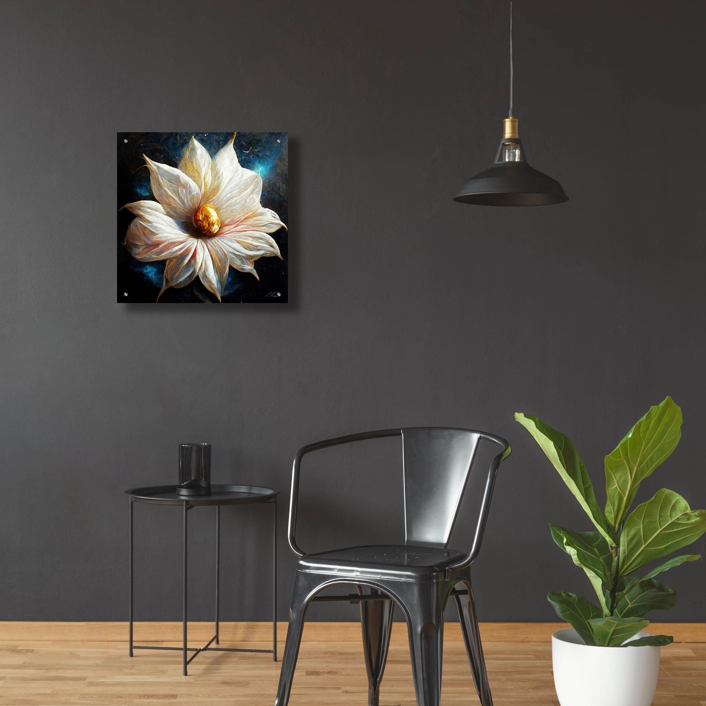 Epic Art 'Purity of a White Flower' by Tanya Mavric, Acrylic Glass Wall Art,24x24