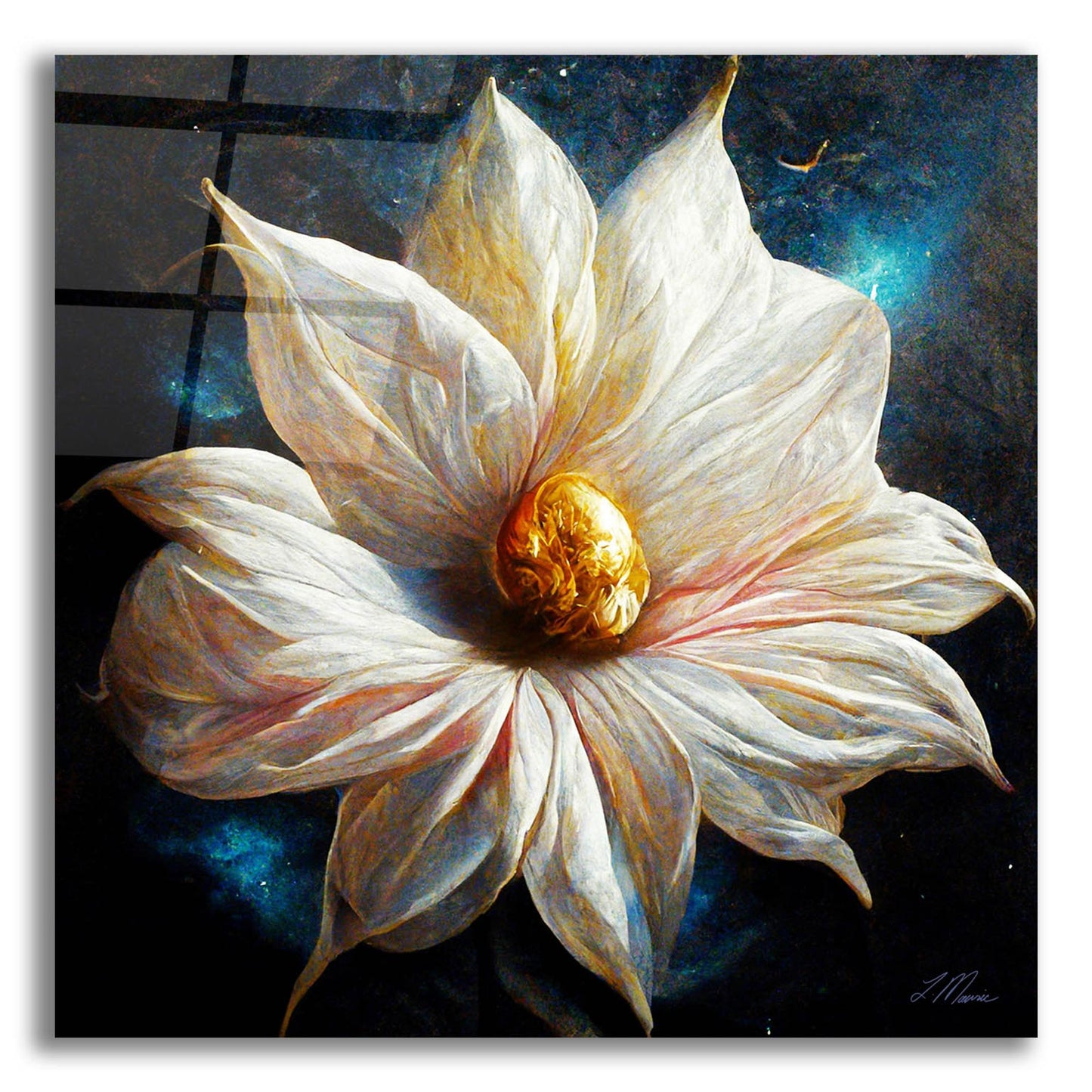 Epic Art 'Purity of a White Flower' by Tanya Mavric, Acrylic Glass Wall Art