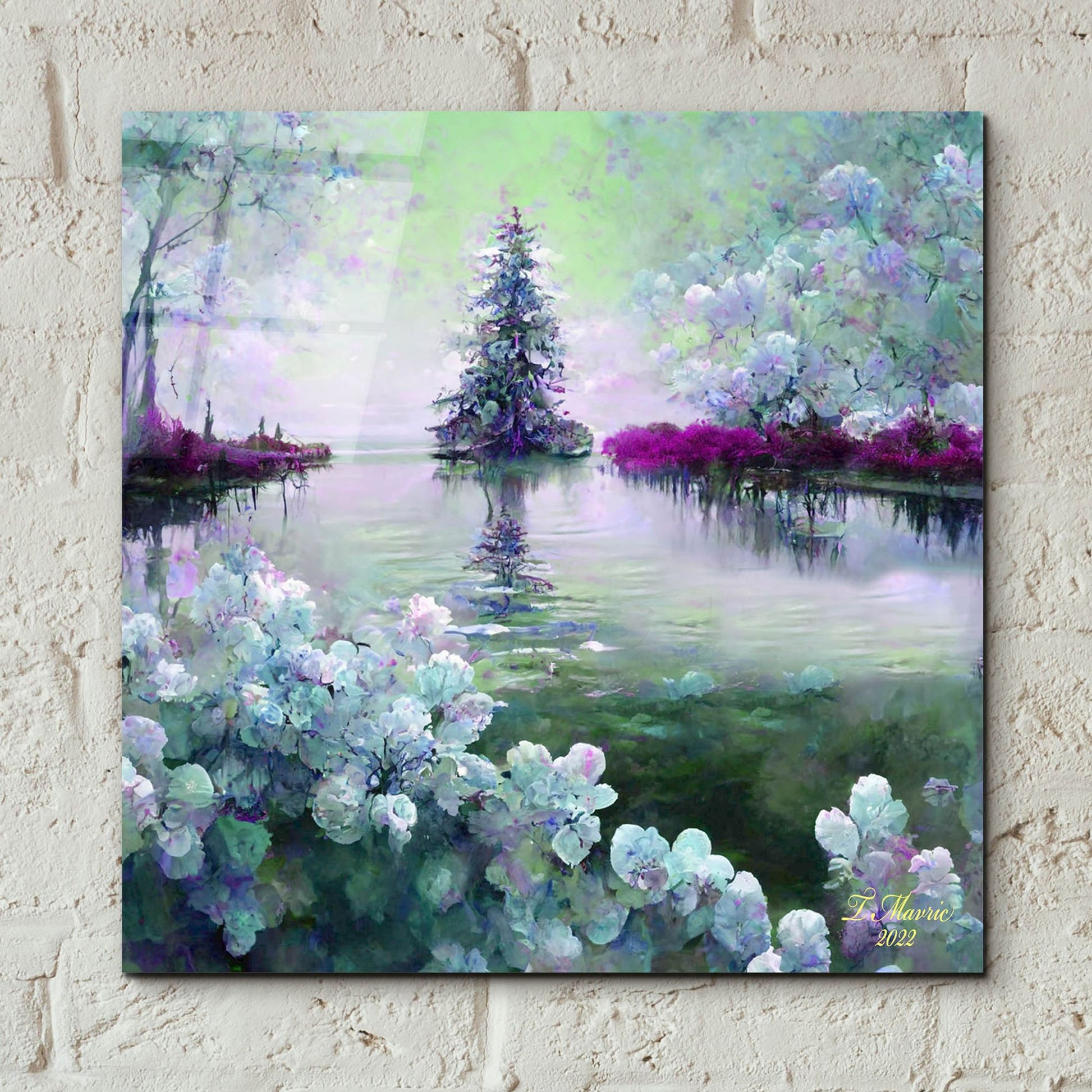 Epic Art 'Where the Trees Grow' by Tanya Mavric, Acrylic Glass Wall Art,12x12