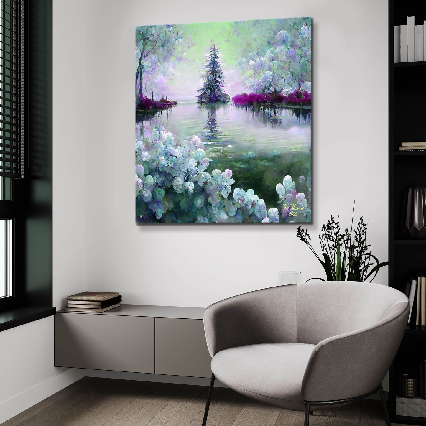 Epic Art 'Where the Trees Grow' by Tanya Mavric, Acrylic Glass Wall Art,36x36