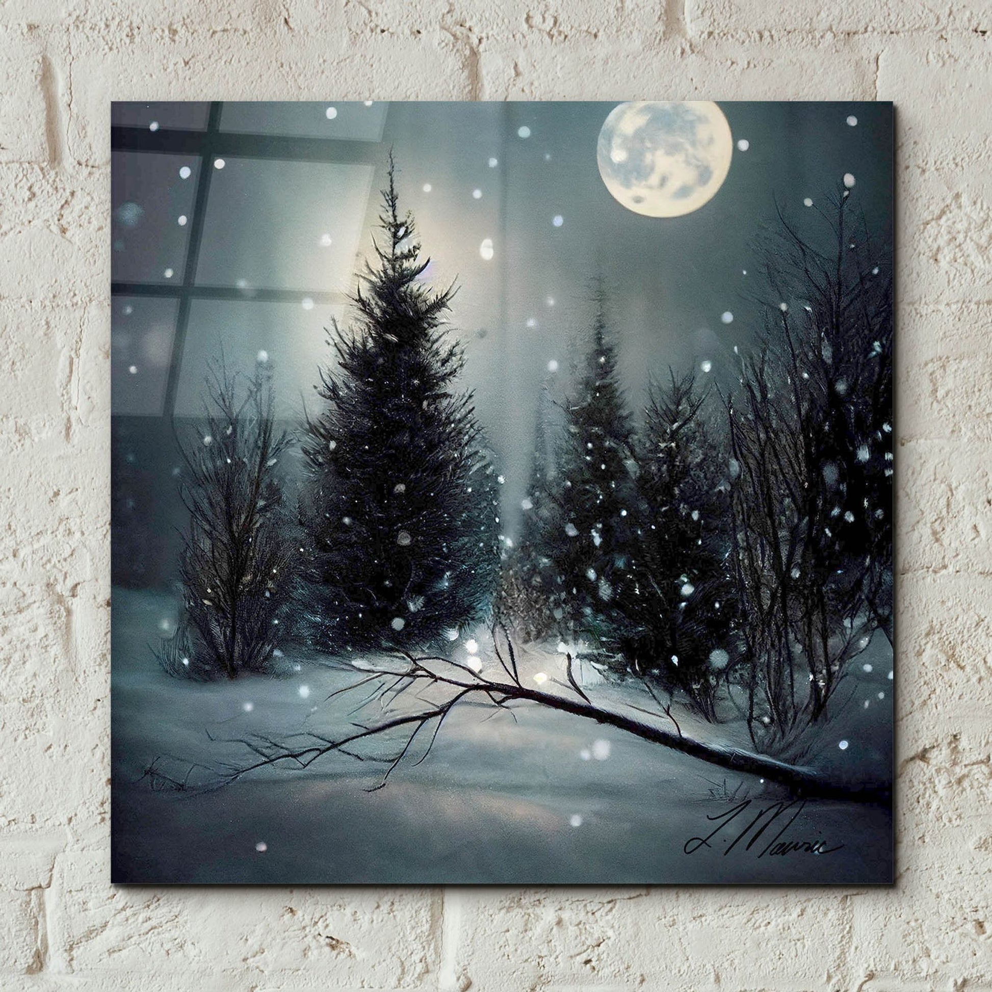 Epic Art 'A Christmas Land Untouched 2' by Tanya Mavric, Acrylic Glass Wall Art,12x12