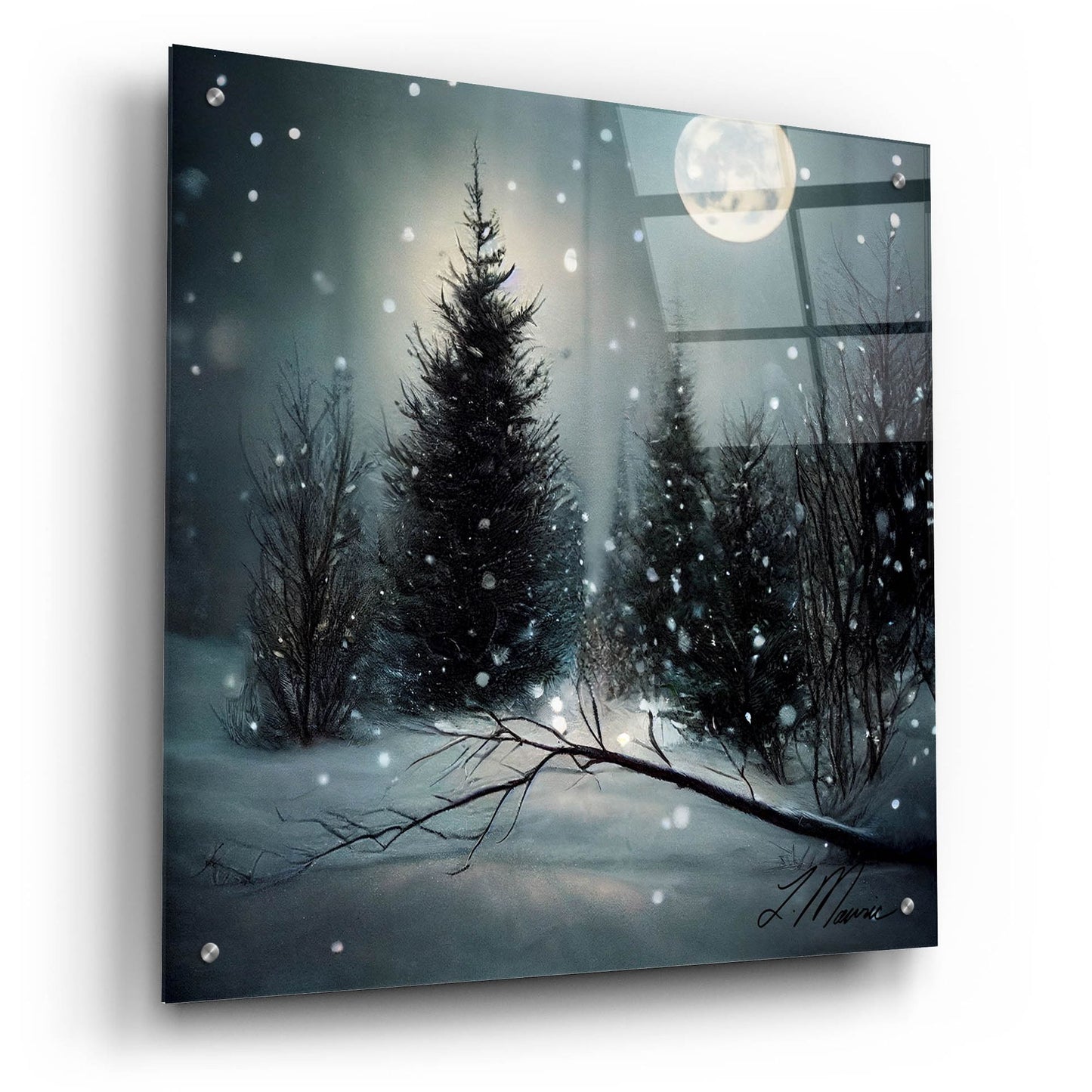 Epic Art 'A Christmas Land Untouched 2' by Tanya Mavric, Acrylic Glass Wall Art,24x24