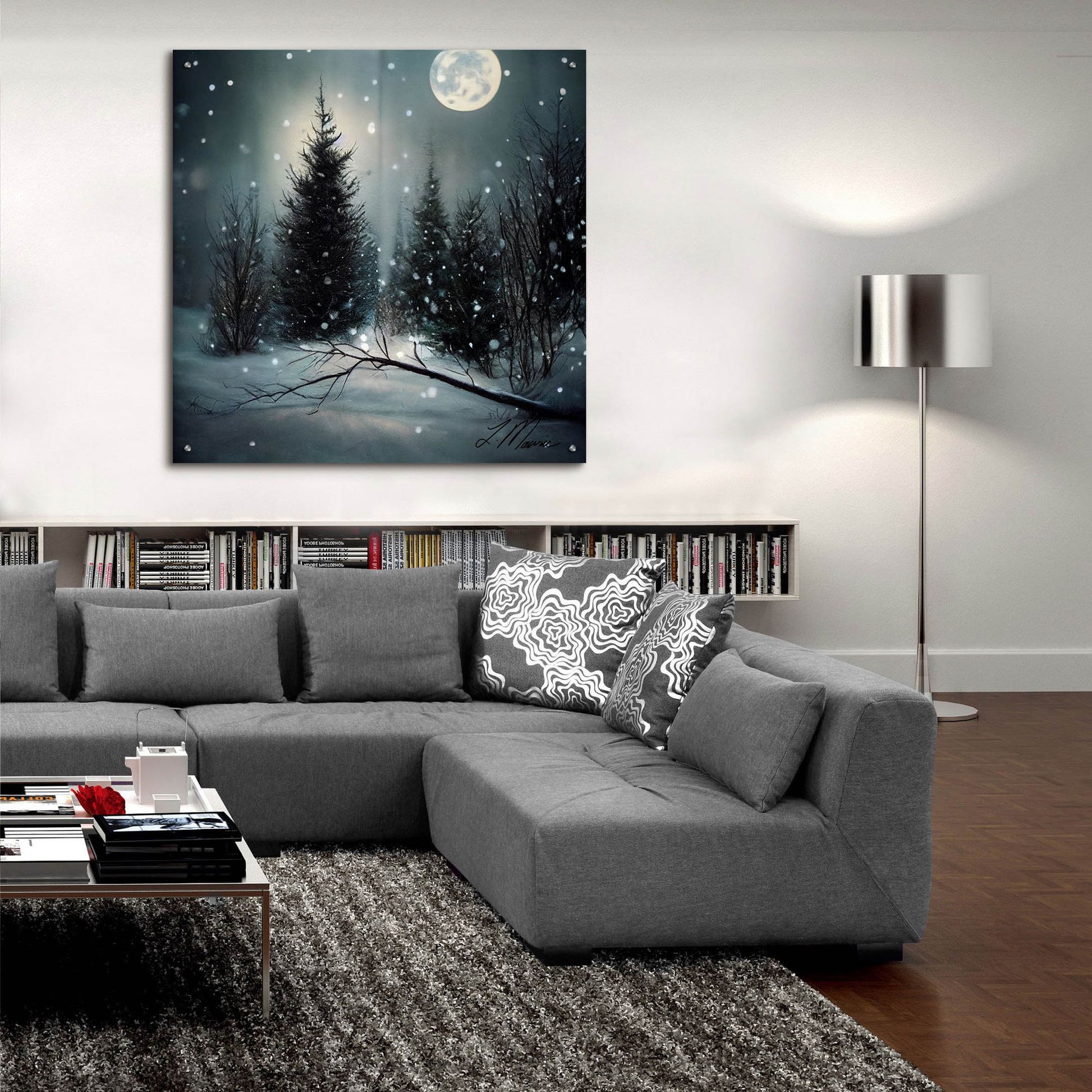 Epic Art 'A Christmas Land Untouched 2' by Tanya Mavric, Acrylic Glass Wall Art,36x36