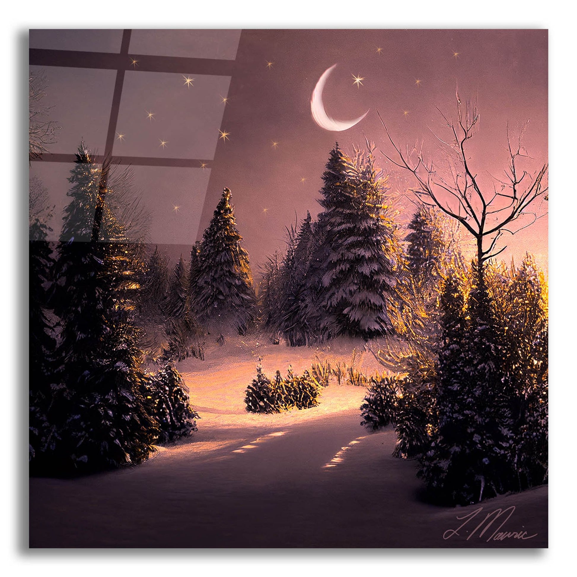 Epic Art 'A Christmas Land Untouched 3' by Tanya Mavric, Acrylic Glass Wall Art