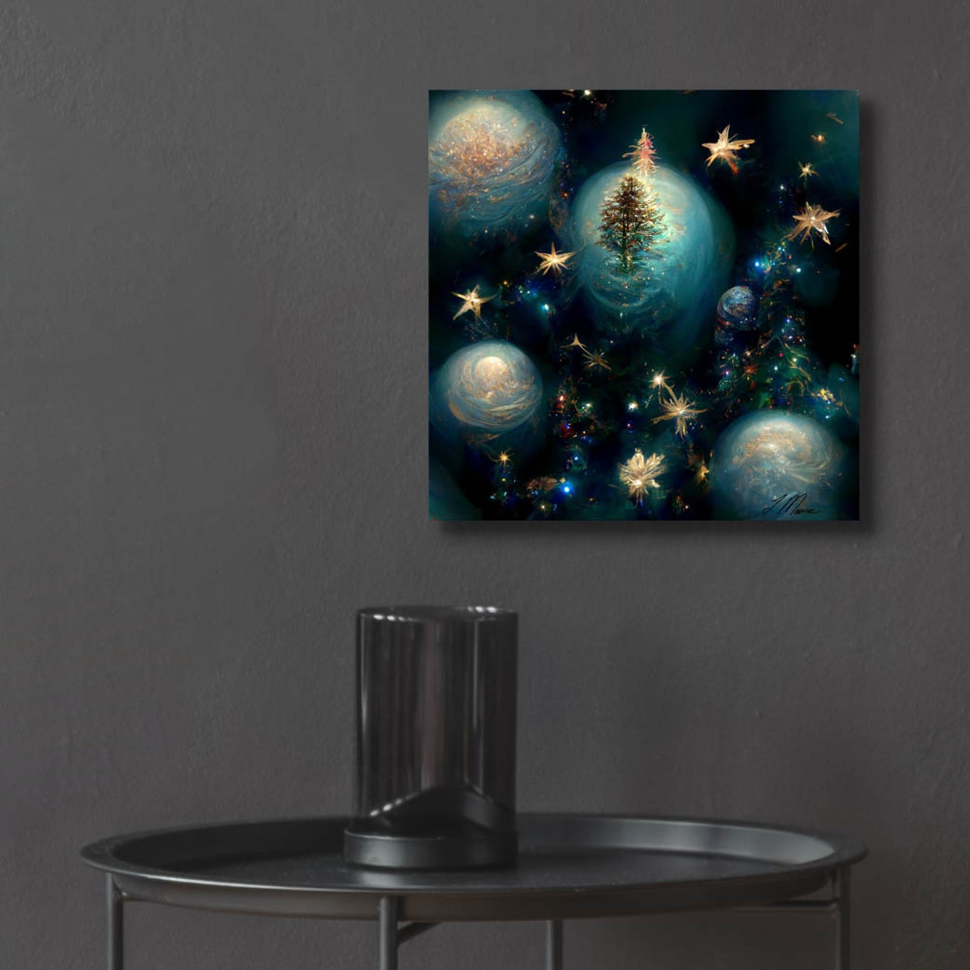 Epic Art 'Christmas Balls 1' by Tanya Mavric, Acrylic Glass Wall Art,12x12