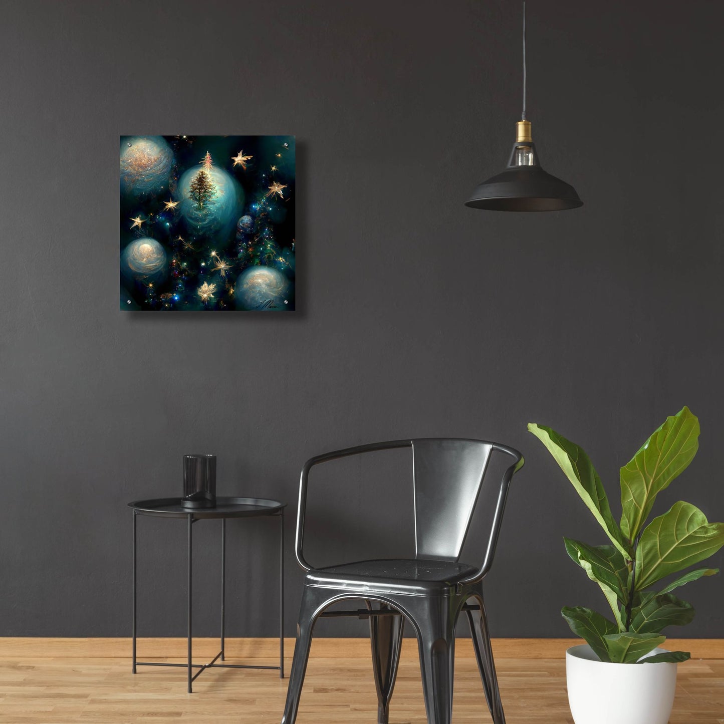 Epic Art 'Christmas Balls 1' by Tanya Mavric, Acrylic Glass Wall Art,24x24