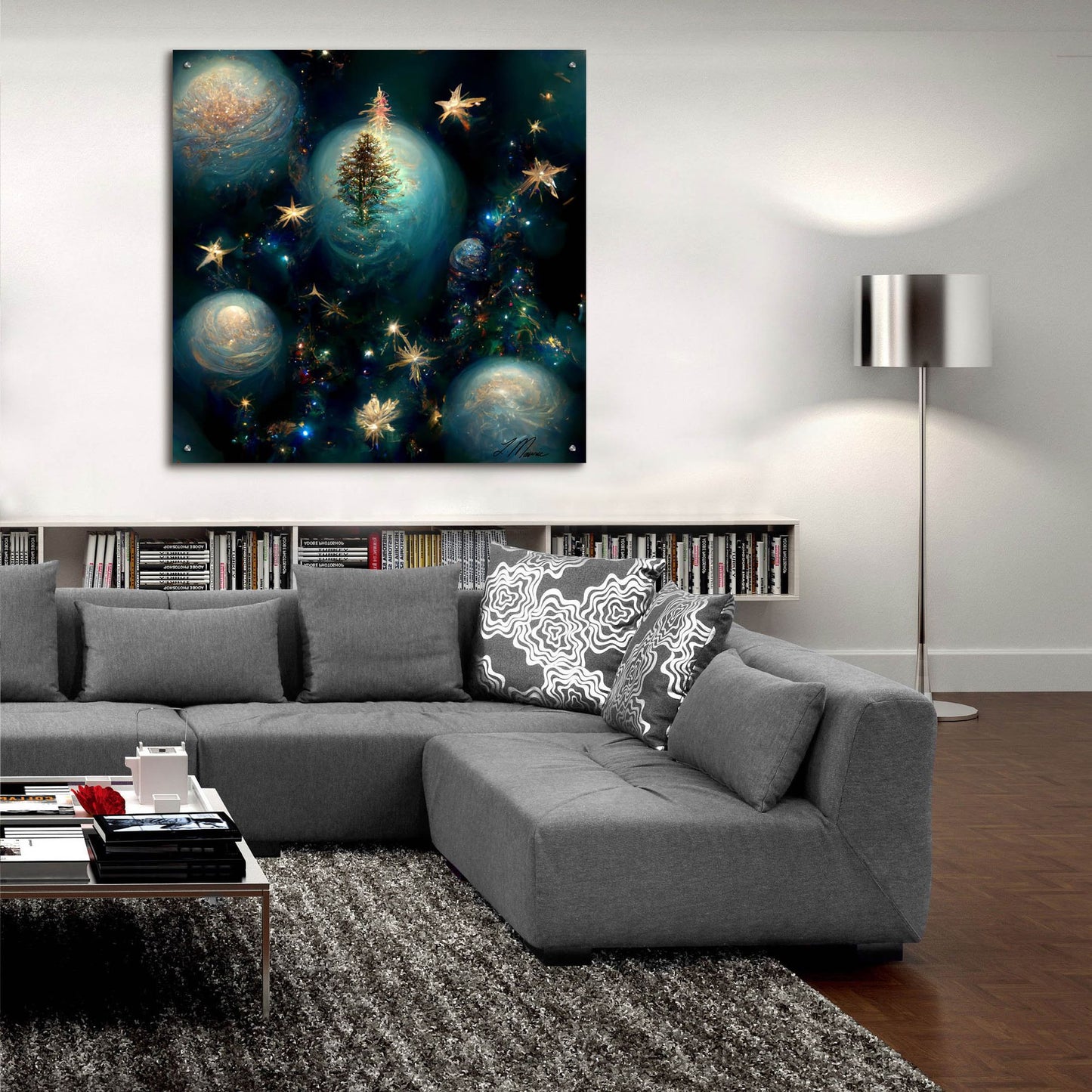 Epic Art 'Christmas Balls 1' by Tanya Mavric, Acrylic Glass Wall Art,36x36