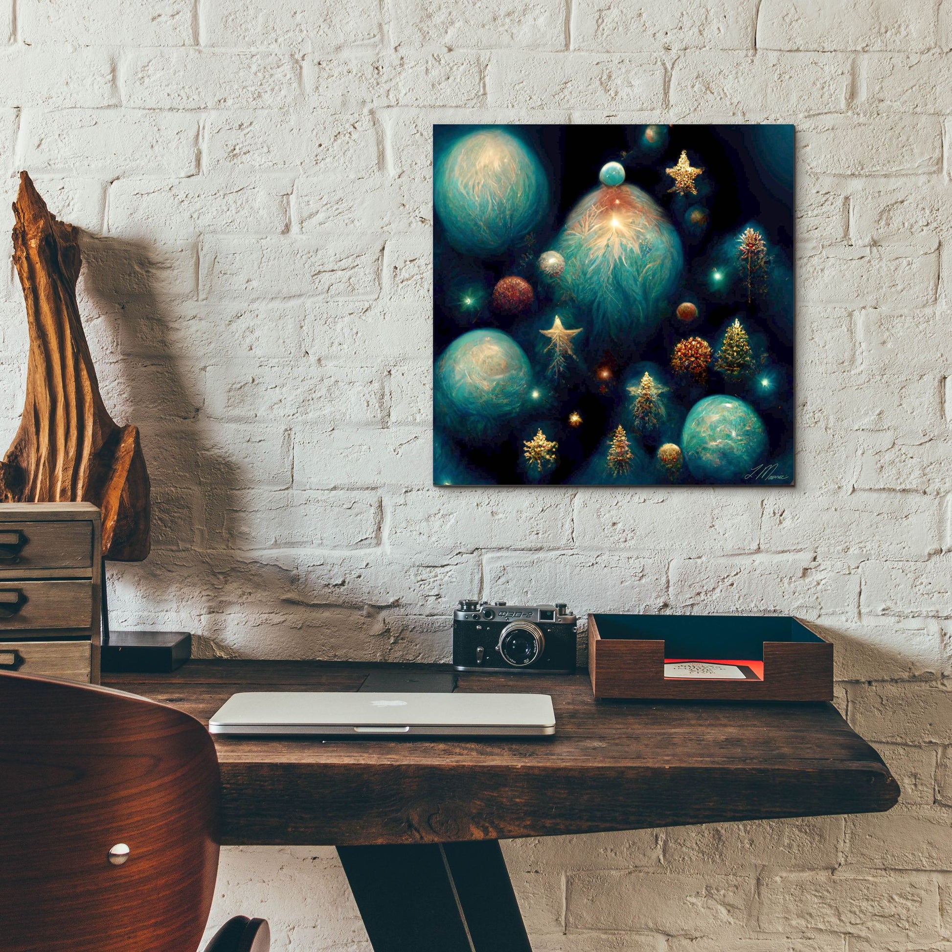 Epic Art 'Christmas Balls 2' by Tanya Mavric, Acrylic Glass Wall Art,12x12