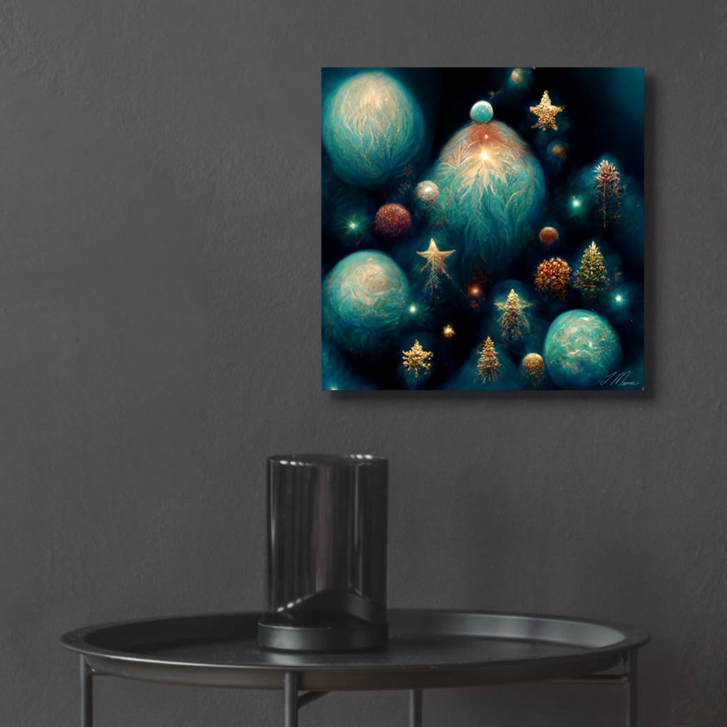 Epic Art 'Christmas Balls 2' by Tanya Mavric, Acrylic Glass Wall Art,12x12