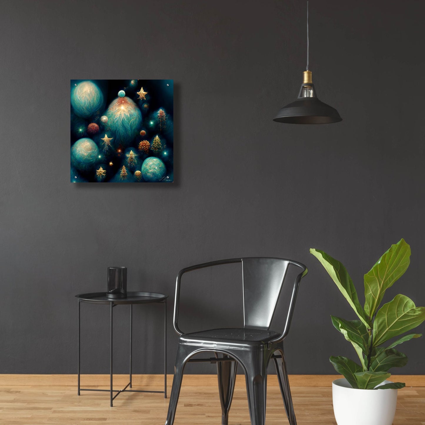 Epic Art 'Christmas Balls 2' by Tanya Mavric, Acrylic Glass Wall Art,24x24