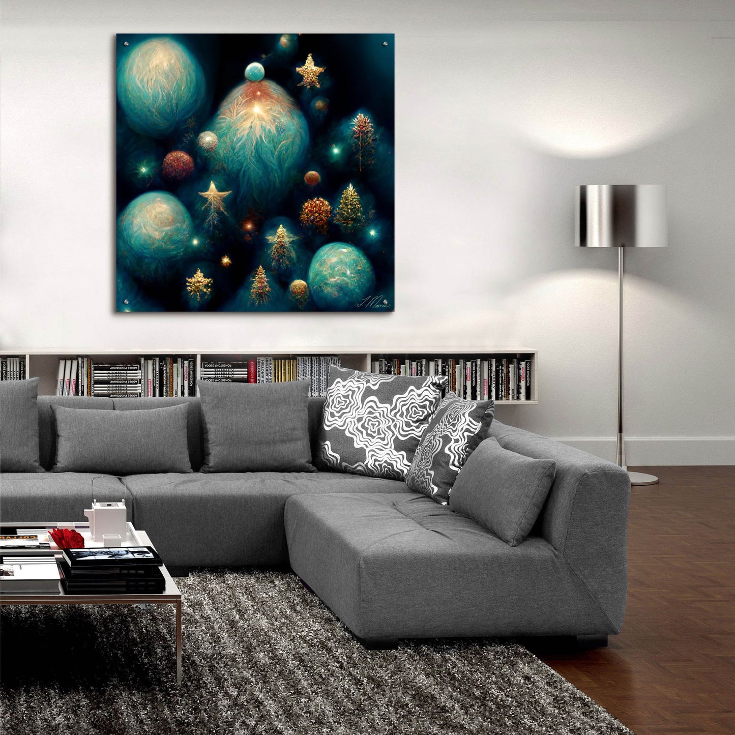 Epic Art 'Christmas Balls 2' by Tanya Mavric, Acrylic Glass Wall Art,36x36