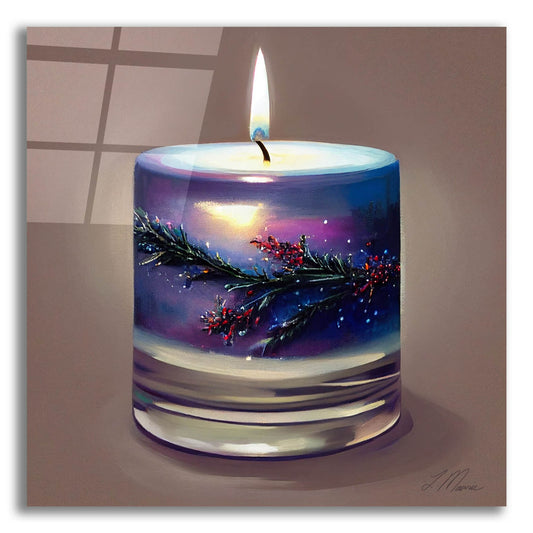 Epic Art 'Christmas Candle 6' by Tanya Mavric, Acrylic Glass Wall Art