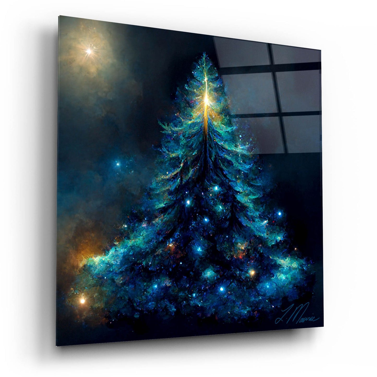 Epic Art 'Christmas Tree 1' by Tanya Mavric, Acrylic Glass Wall Art,12x12