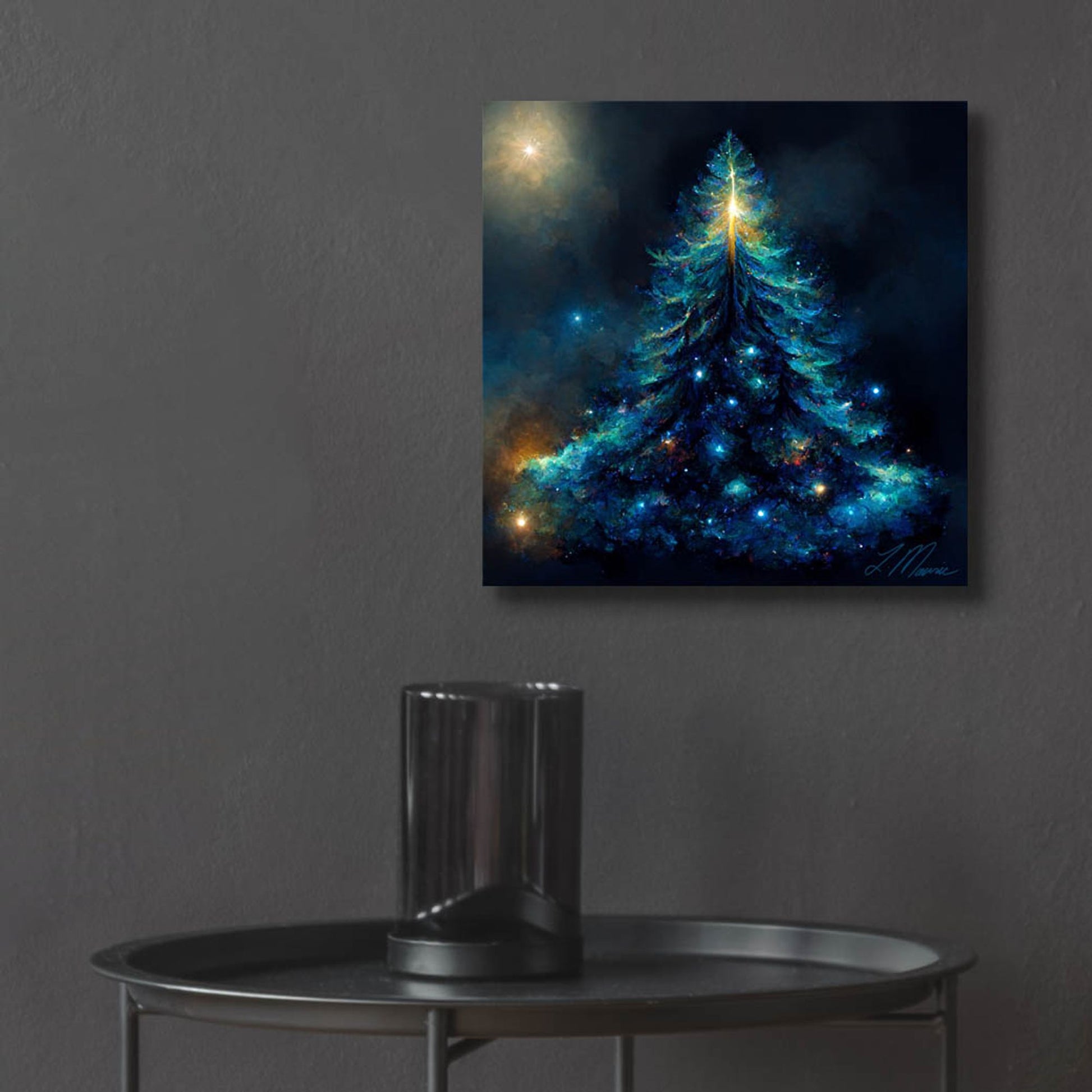 Epic Art 'Christmas Tree 1' by Tanya Mavric, Acrylic Glass Wall Art,12x12