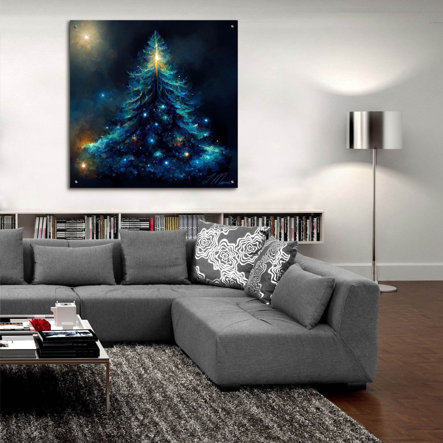 Epic Art 'Christmas Tree 1' by Tanya Mavric, Acrylic Glass Wall Art,36x36