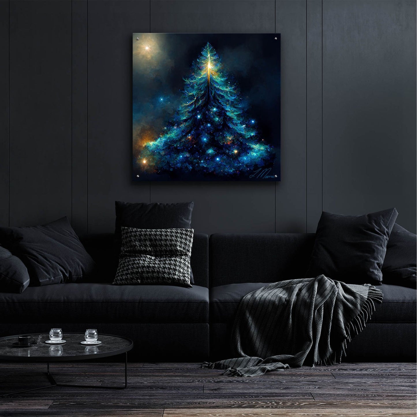 Epic Art 'Christmas Tree 1' by Tanya Mavric, Acrylic Glass Wall Art,36x36