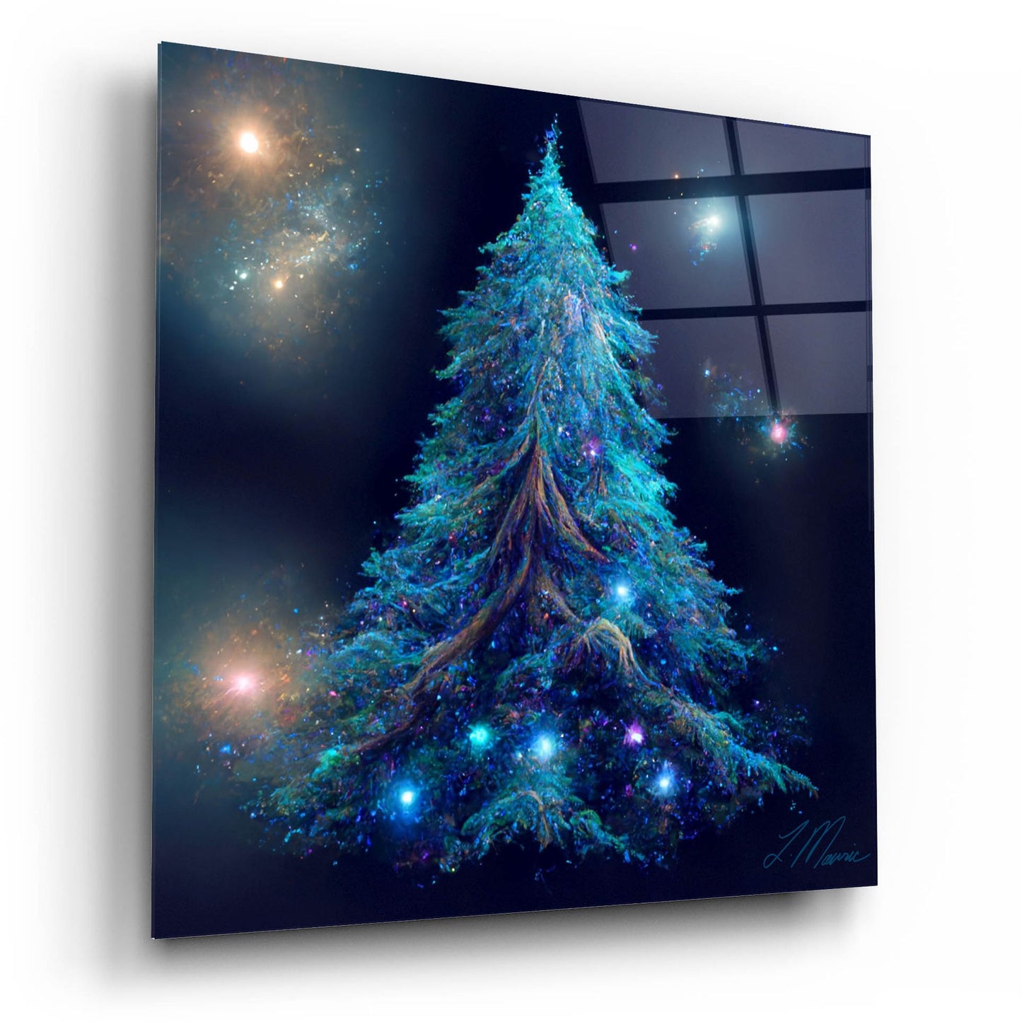 Epic Art 'Christmas Tree 2' by Tanya Mavric, Acrylic Glass Wall Art,12x12