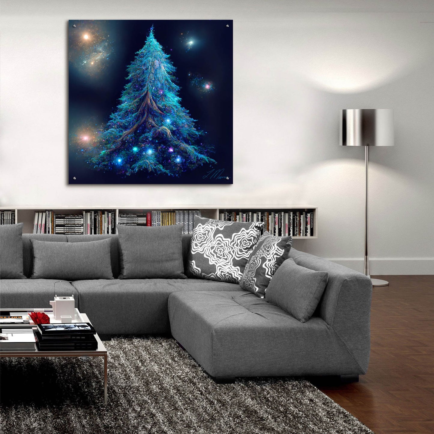 Epic Art 'Christmas Tree 2' by Tanya Mavric, Acrylic Glass Wall Art,36x36