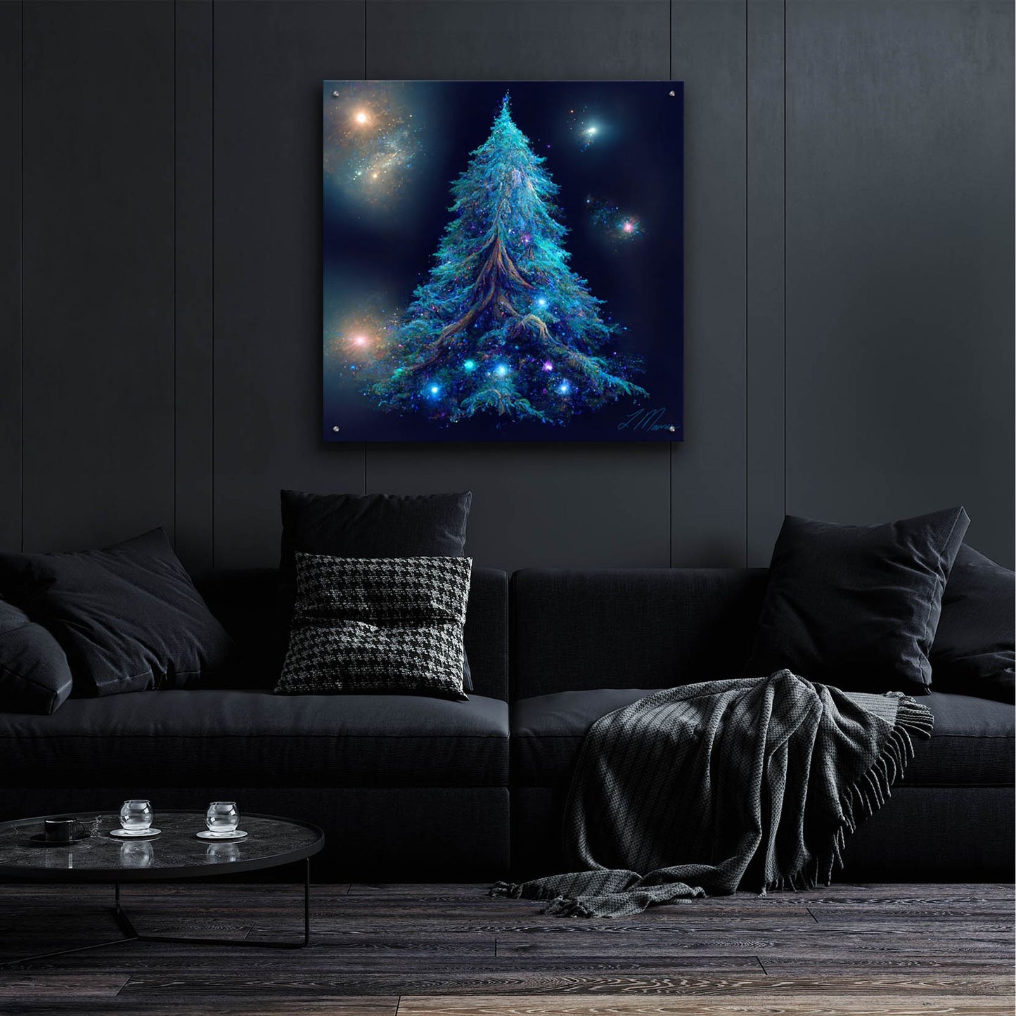 Epic Art 'Christmas Tree 2' by Tanya Mavric, Acrylic Glass Wall Art,36x36