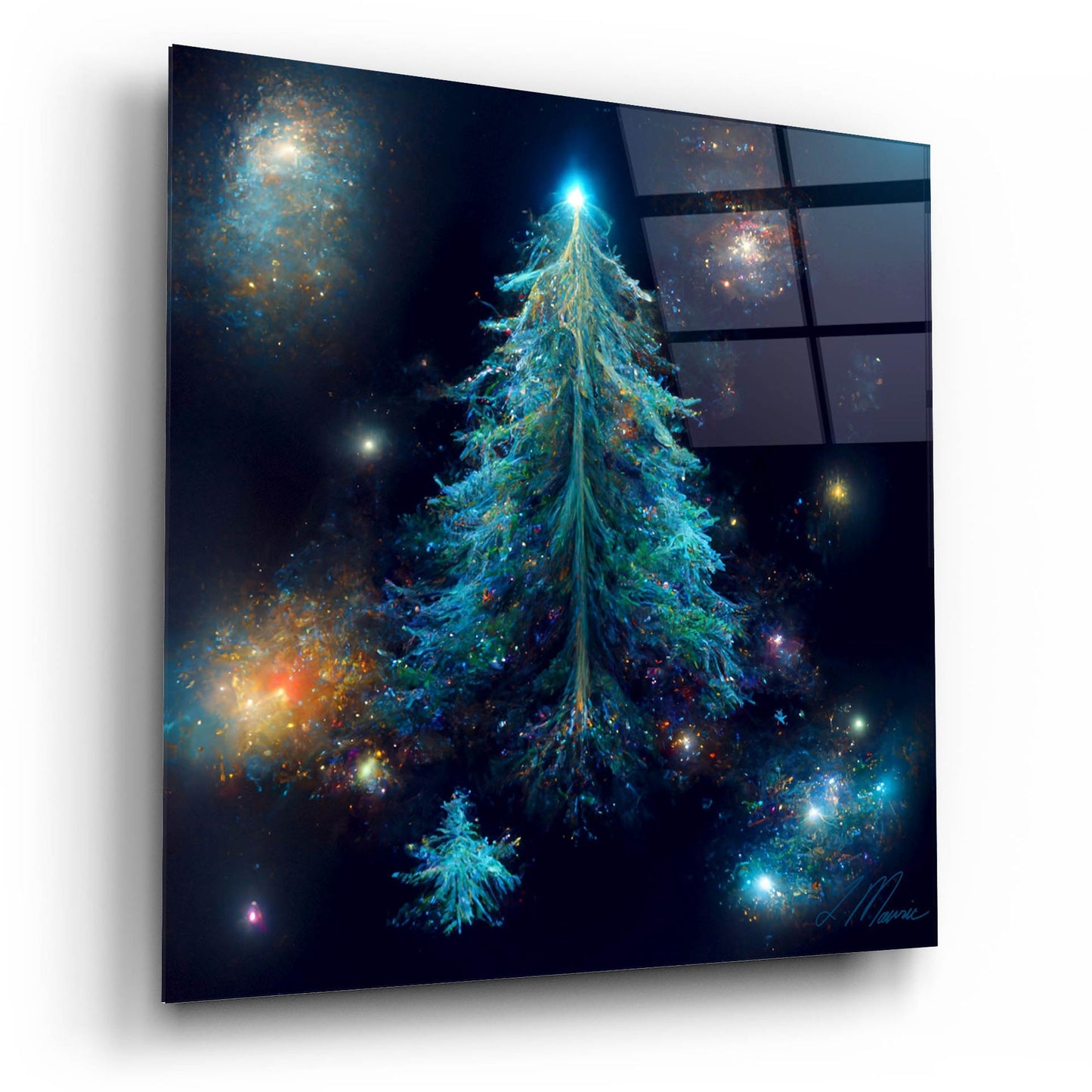 Epic Art 'Christmas Tree 3' by Tanya Mavric, Acrylic Glass Wall Art,12x12