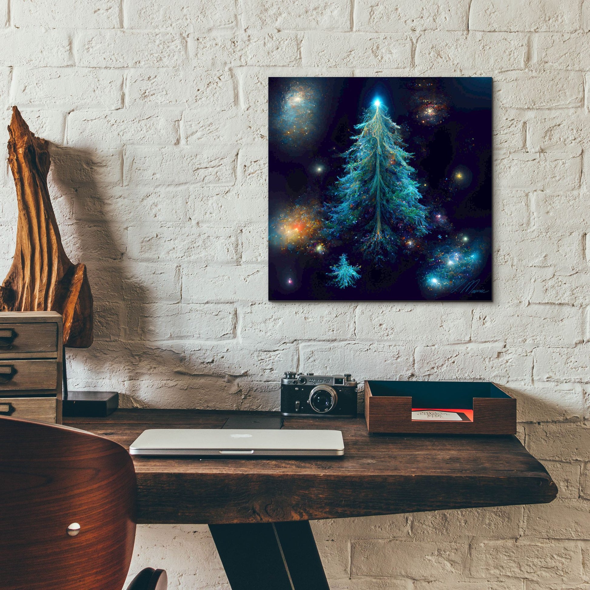 Epic Art 'Christmas Tree 3' by Tanya Mavric, Acrylic Glass Wall Art,12x12