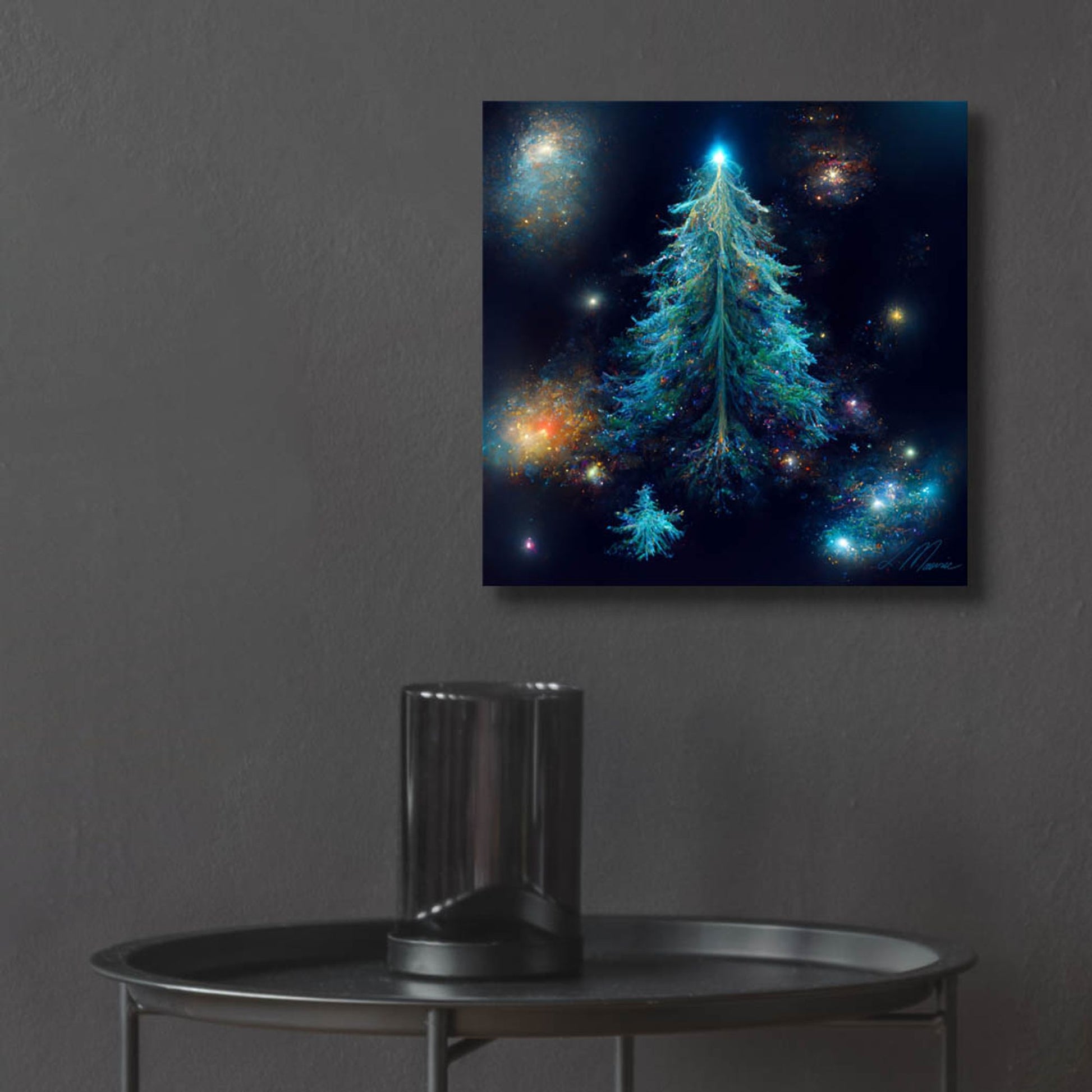 Epic Art 'Christmas Tree 3' by Tanya Mavric, Acrylic Glass Wall Art,12x12