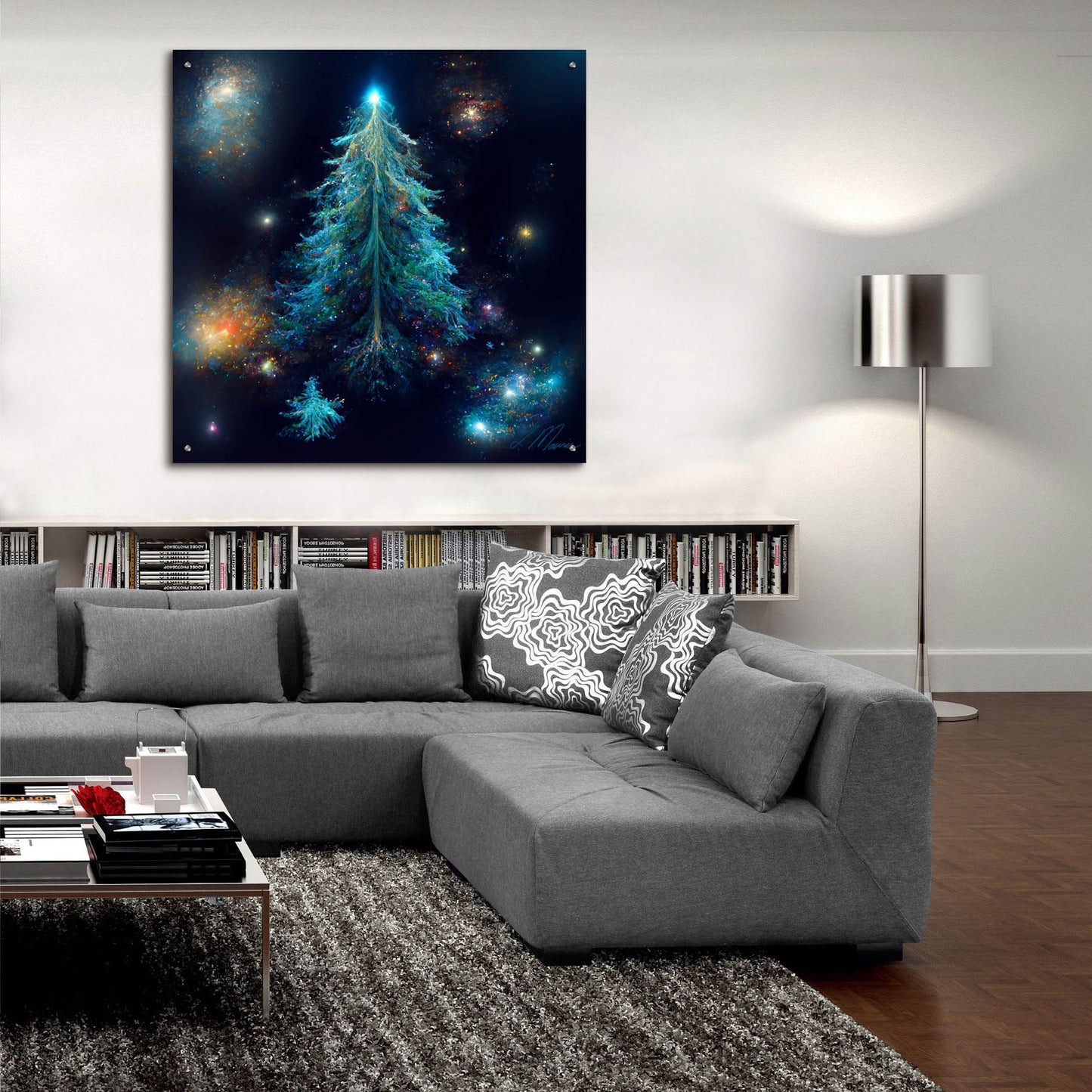 Epic Art 'Christmas Tree 3' by Tanya Mavric, Acrylic Glass Wall Art,36x36