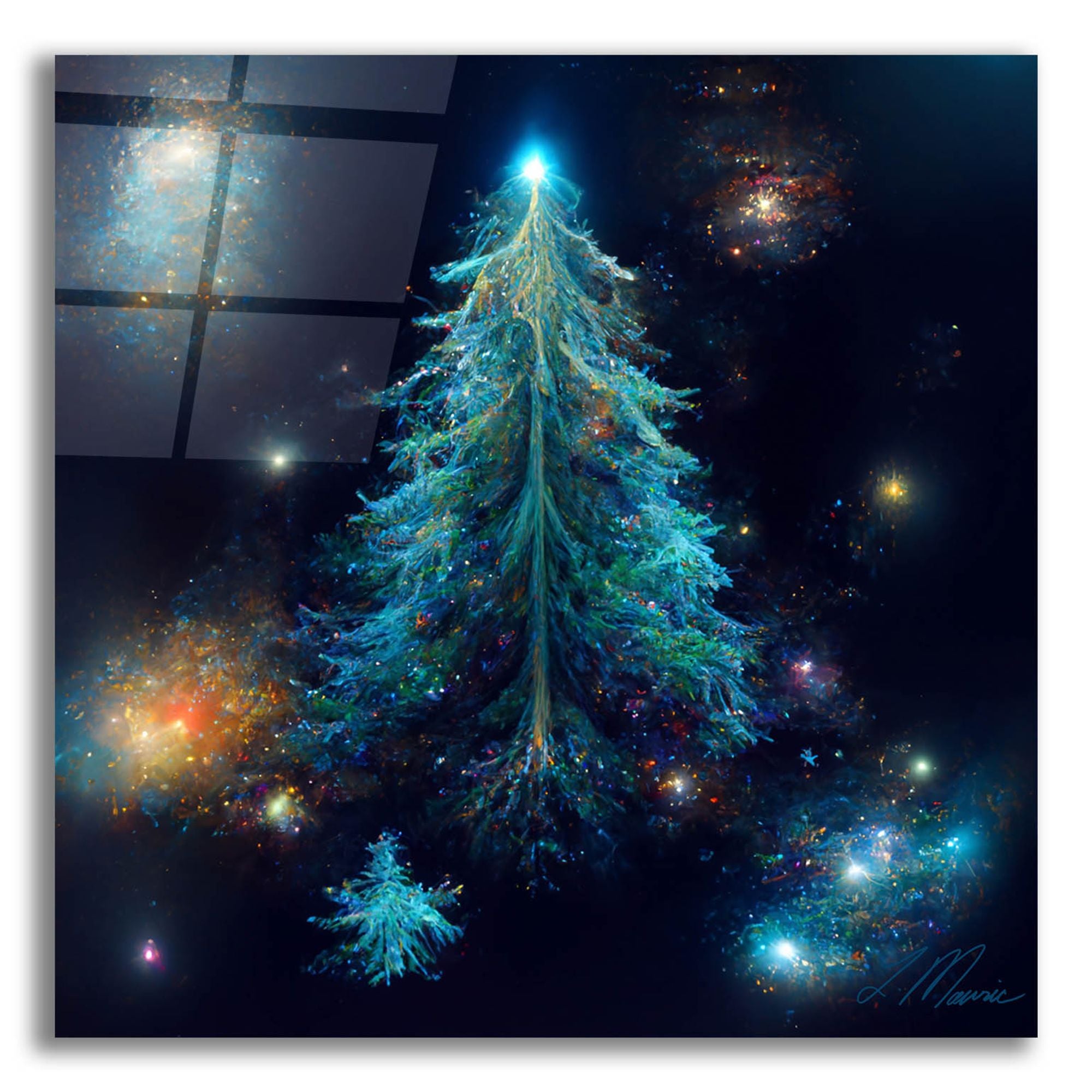 Epic Art 'Christmas Tree 3' by Tanya Mavric, Acrylic Glass Wall