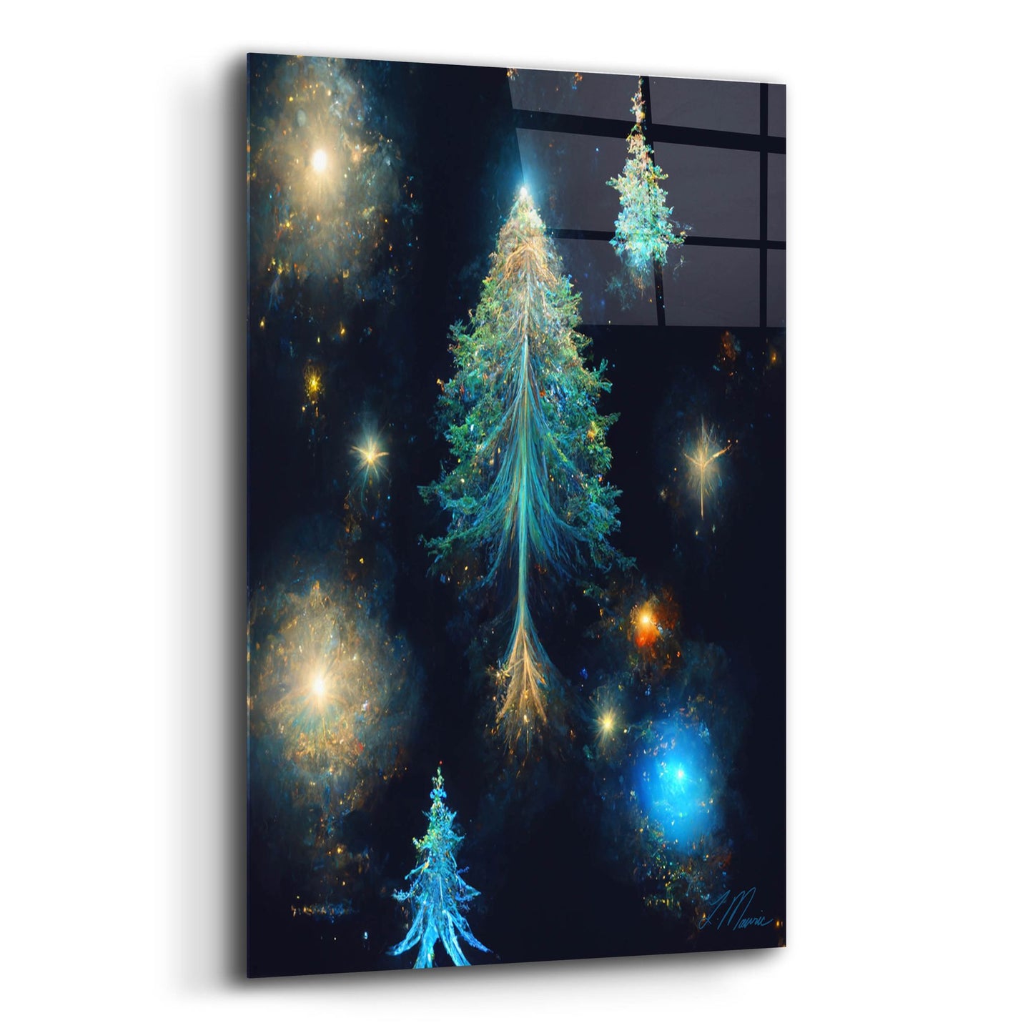 Epic Art 'Christmas Tree 4' by Tanya Mavric, Acrylic Glass Wall Art,12x16