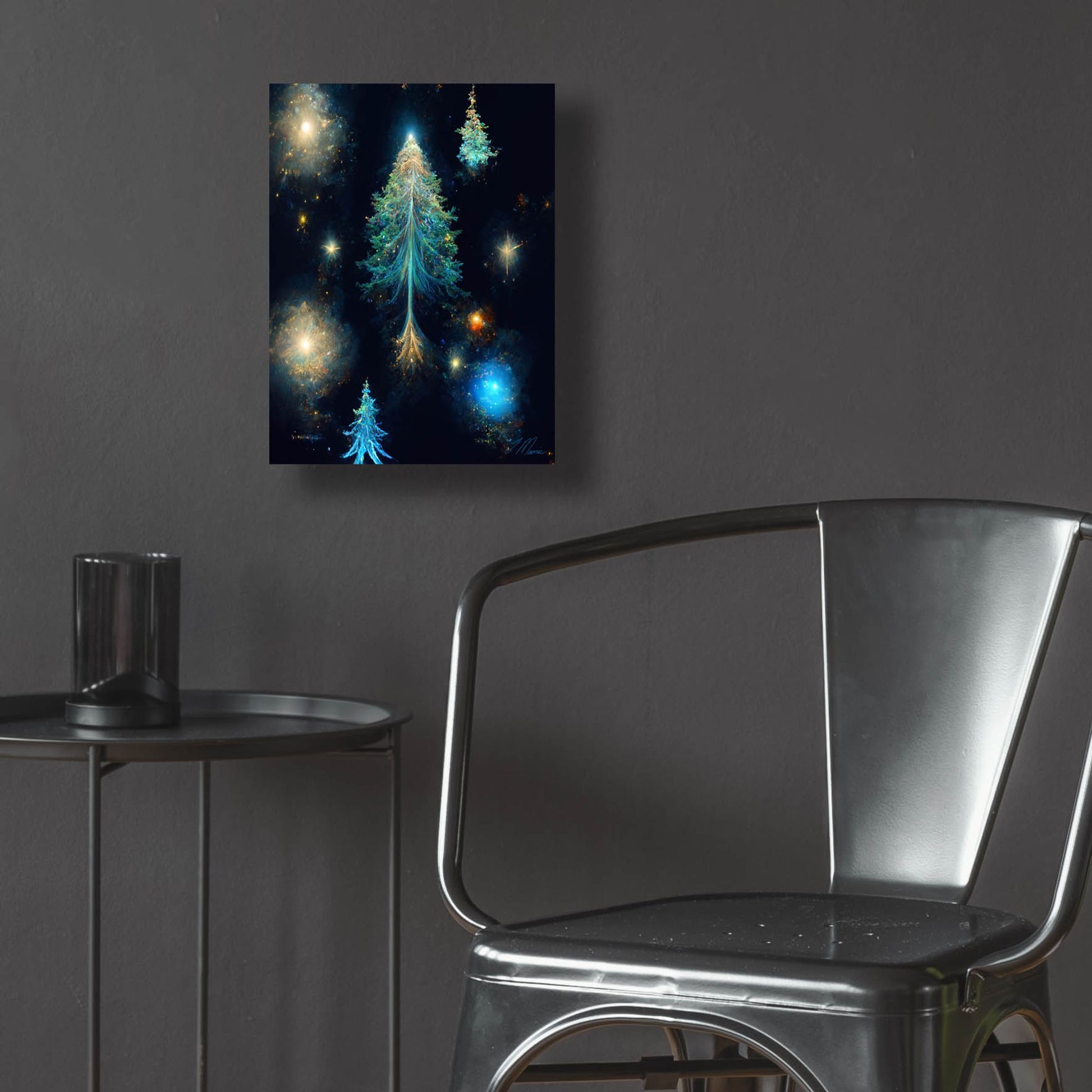 Epic Art 'Christmas Tree 4' by Tanya Mavric, Acrylic Glass Wall Art,12x16