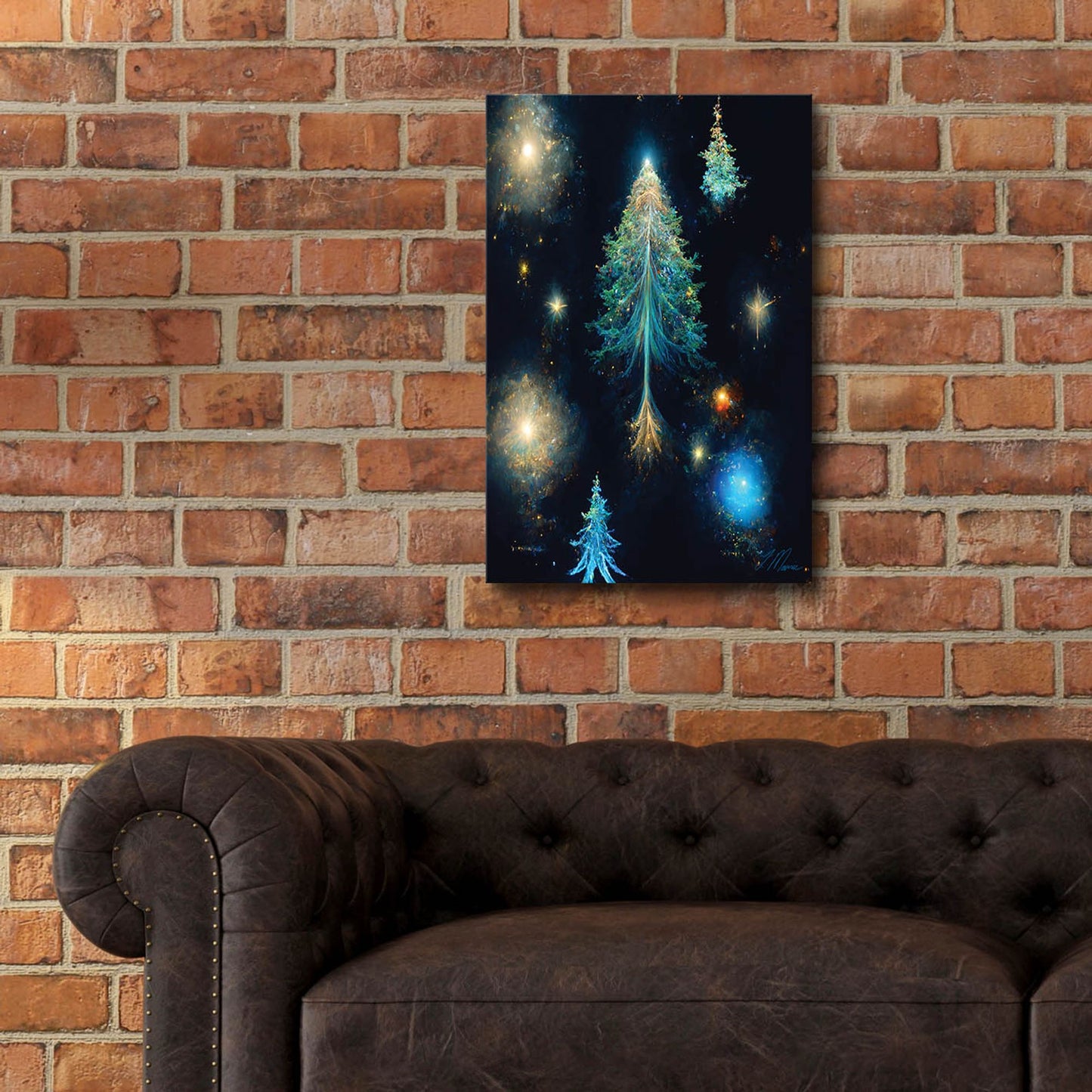 Epic Art 'Christmas Tree 4' by Tanya Mavric, Acrylic Glass Wall Art,16x24