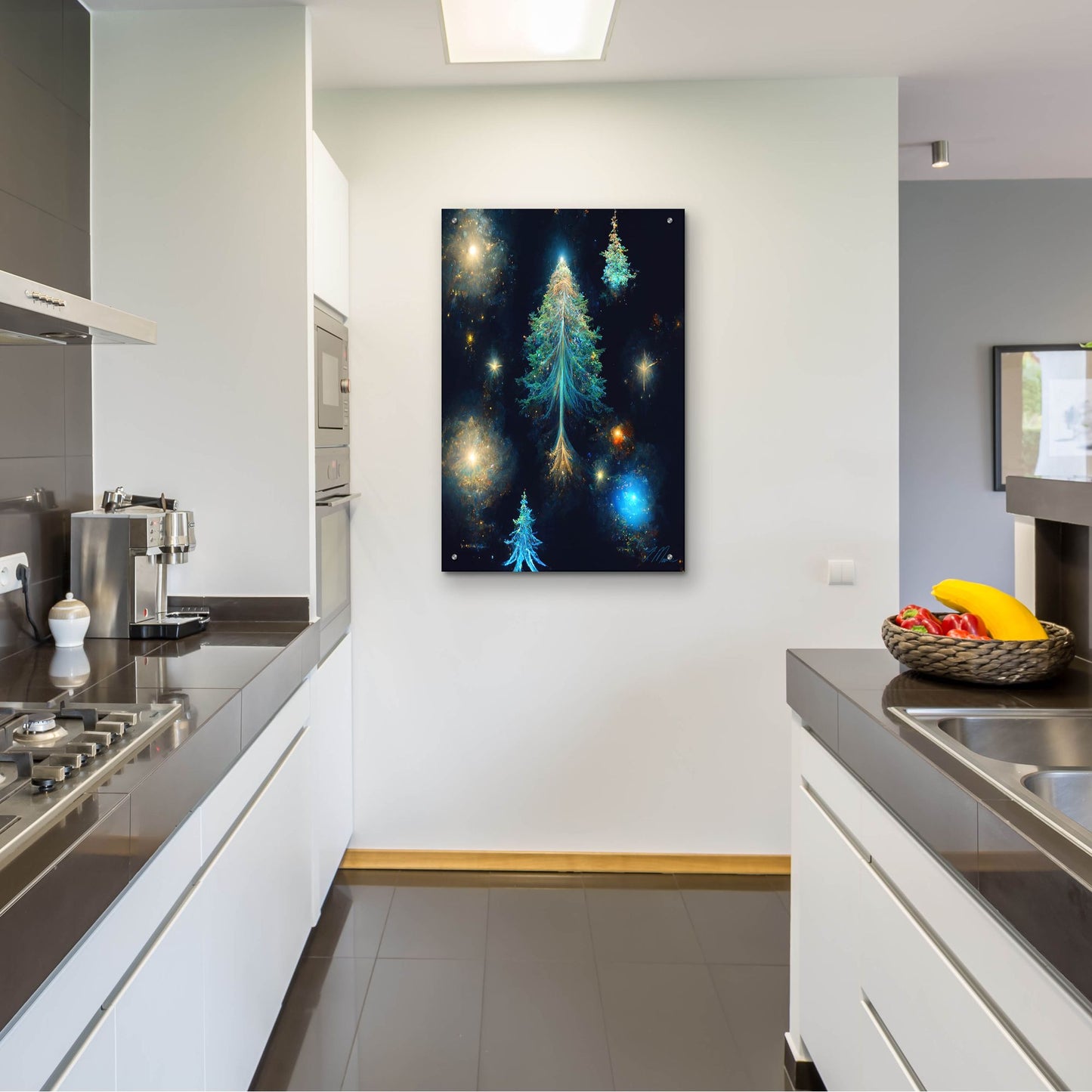 Epic Art 'Christmas Tree 4' by Tanya Mavric, Acrylic Glass Wall Art,24x36