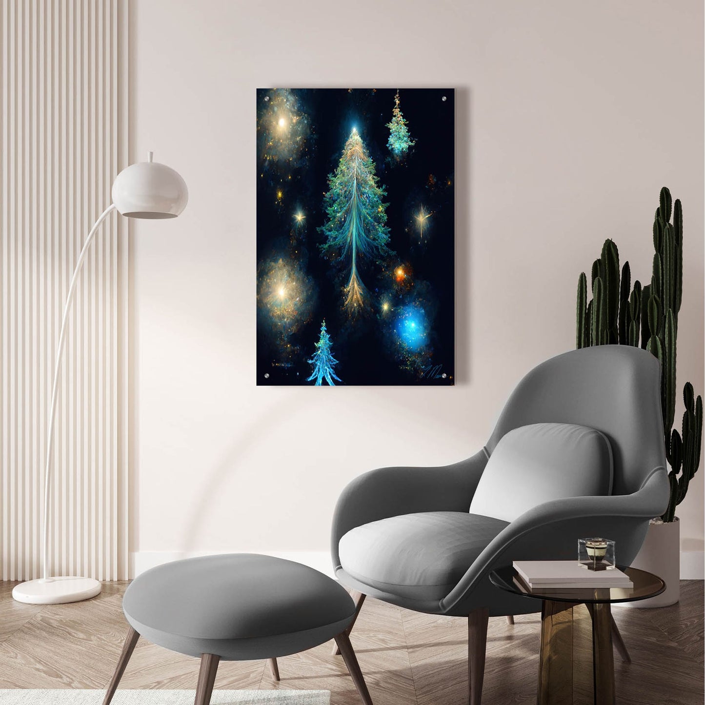 Epic Art 'Christmas Tree 4' by Tanya Mavric, Acrylic Glass Wall Art,24x36